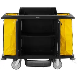 Reinigungswagen - abschließbar - 250 kg - 4 Ablagen - 2 Säcke aus Nylon