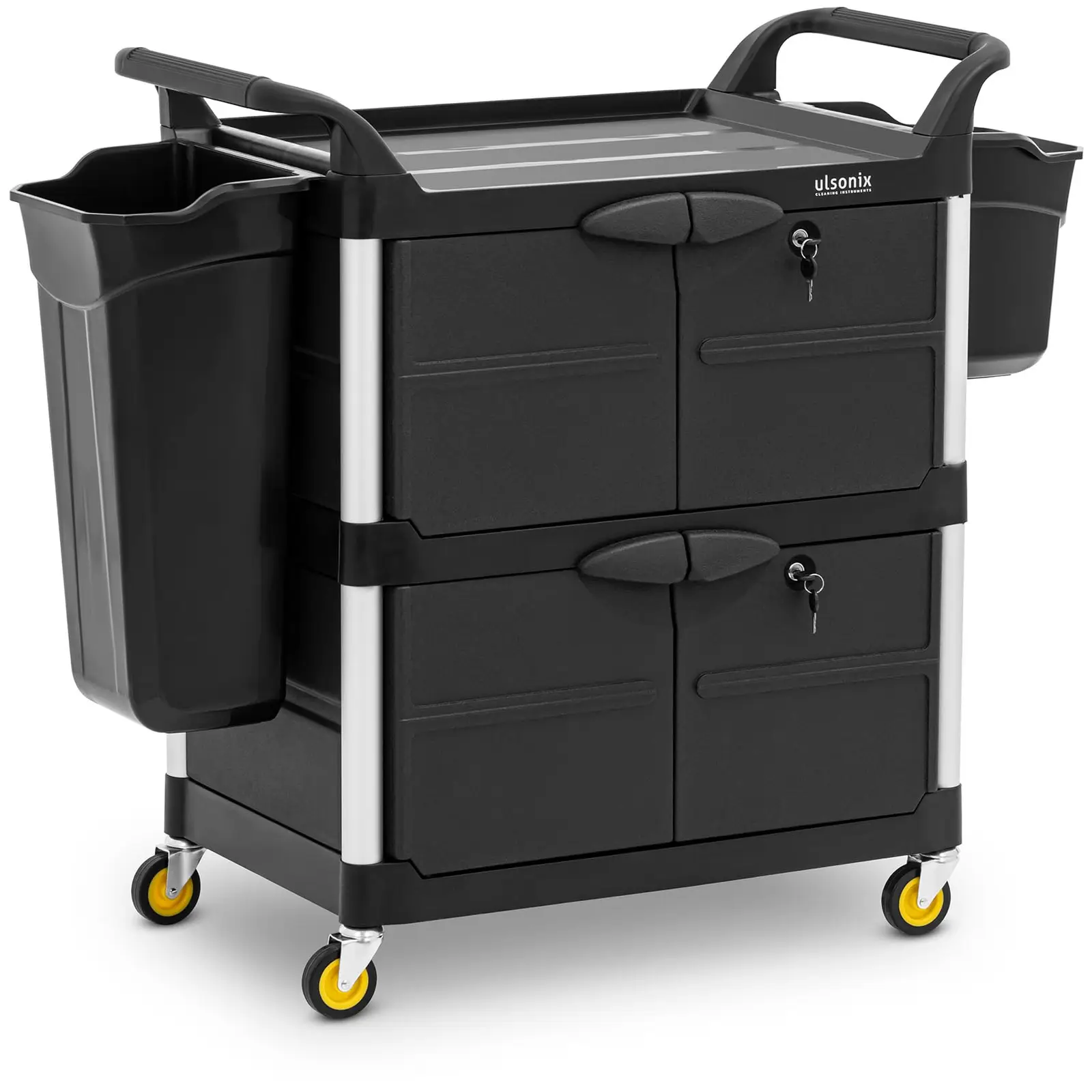 Cleaning Trolley - lockable - 150 kg - 3 shelves