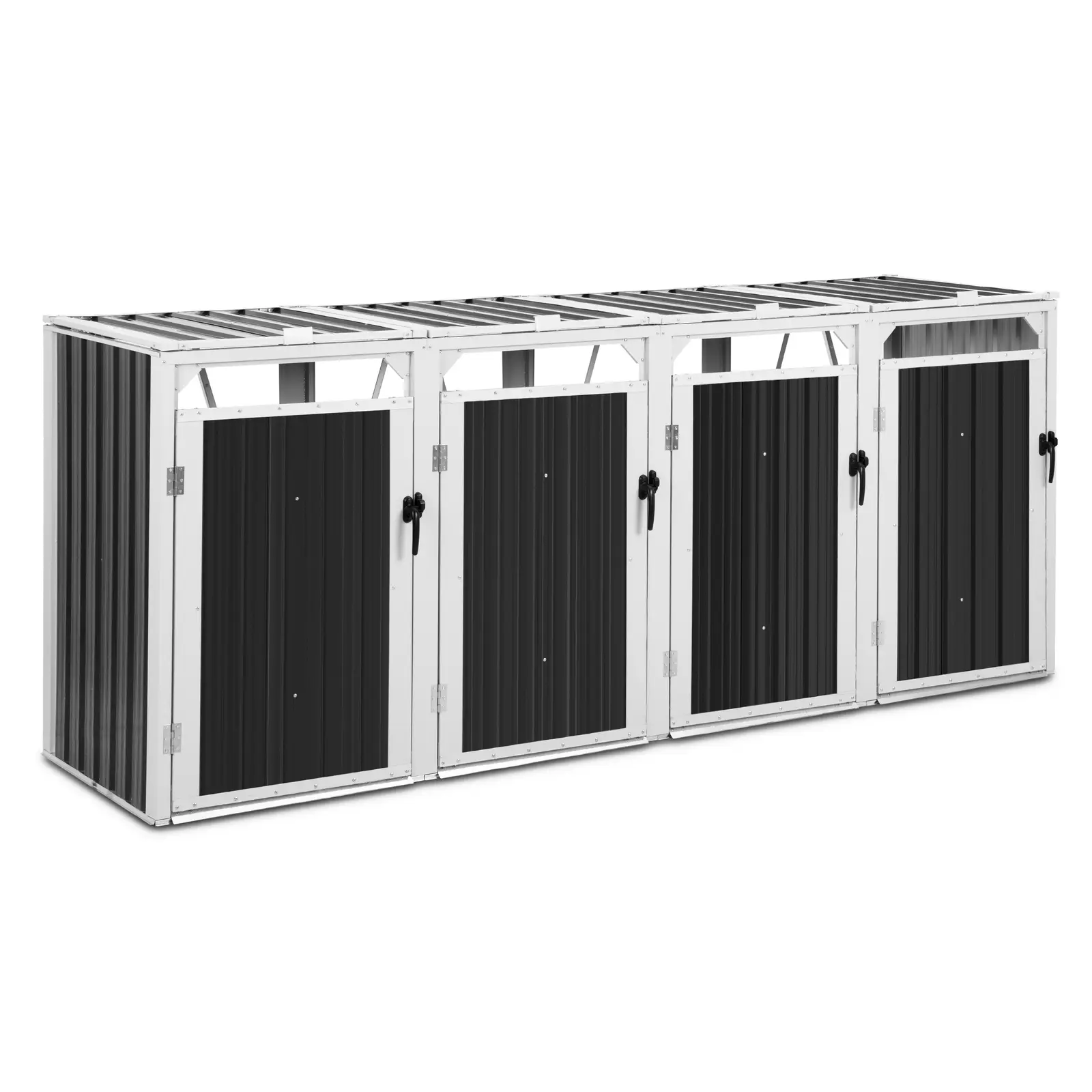 Wheelie Bin Storage - 4 x 240 l - grey