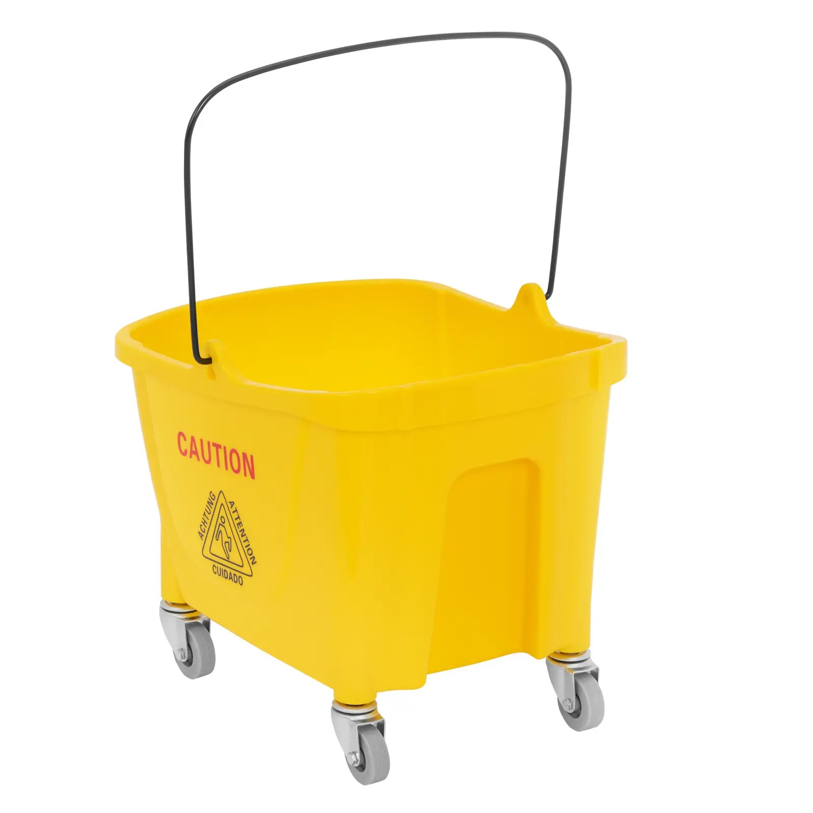 Úklidový vozík s lisem na mop - 24 l (Materiál: Plast)