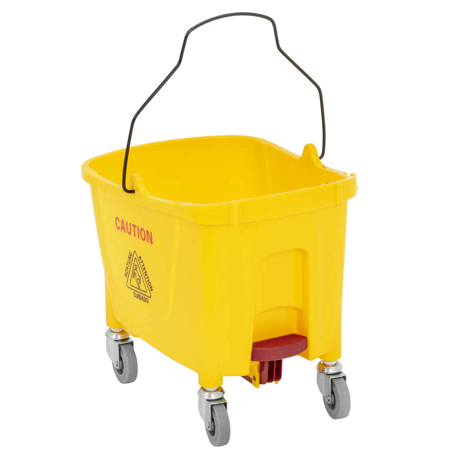 Úklidový vozík s lisem na mop - 32 l (Velikost kola [mm]: Ø 55 x 22)