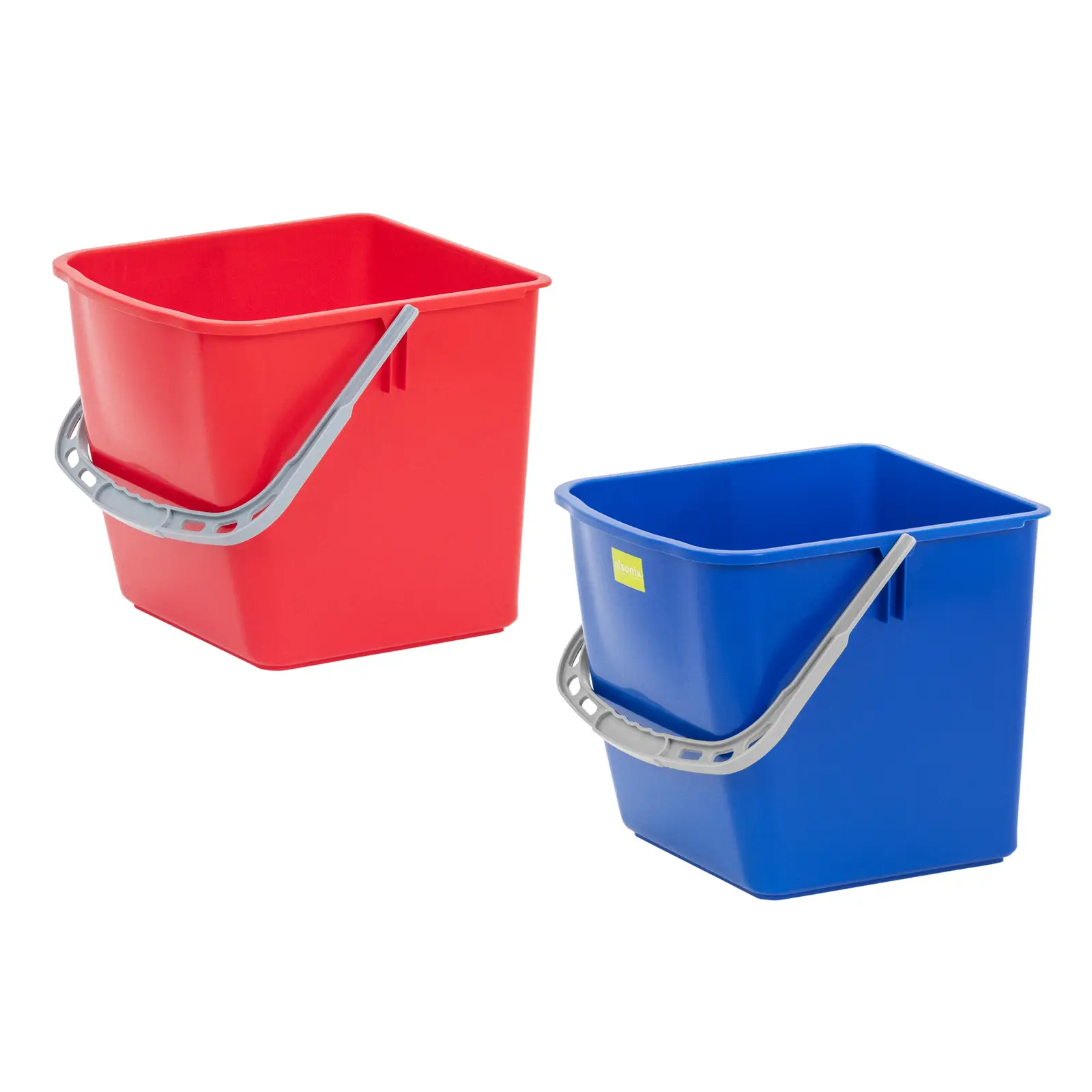 Úklidový vozík s lisem na mop - 2 vědra - 60 l (Velikost kola [mm]: Φ50 X 22)