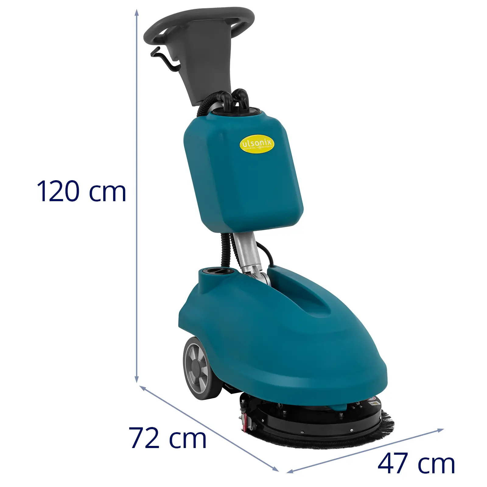 Fregadora aspiradora industrial con batería - 35 cm - 1500 m²/h - 160 rpm