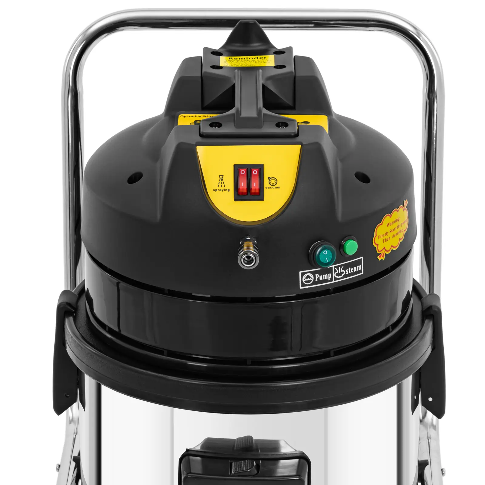 Parní čistič - 3 000 W - funkce vysávání a sušení (Sání: 2.6 m)