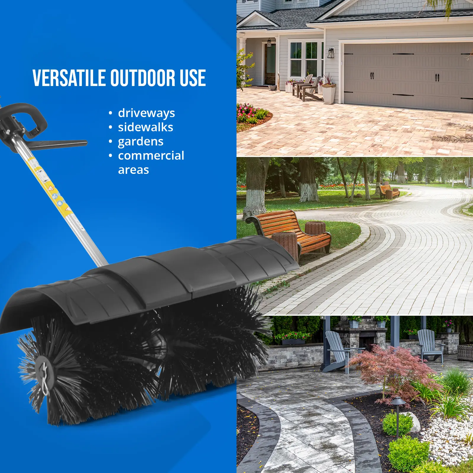 Petrol Sweeper - 1.4 kW - 54 cm brush width (Displacement: 52 cm³)