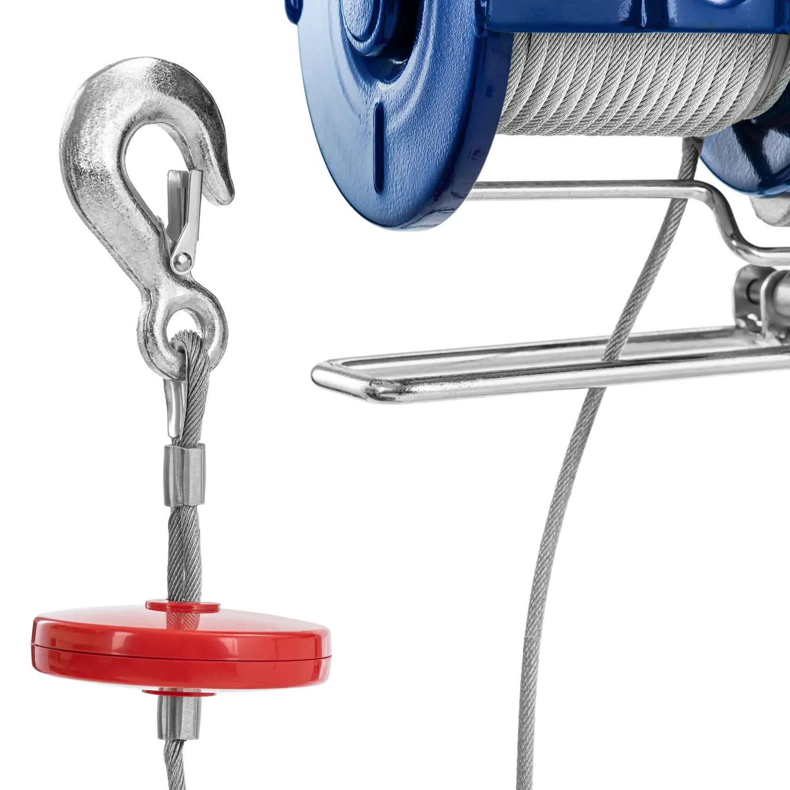 Lanový kladkostroj - 1 300 W - 800 kg - 12 m (Závěsný hák: Ano)