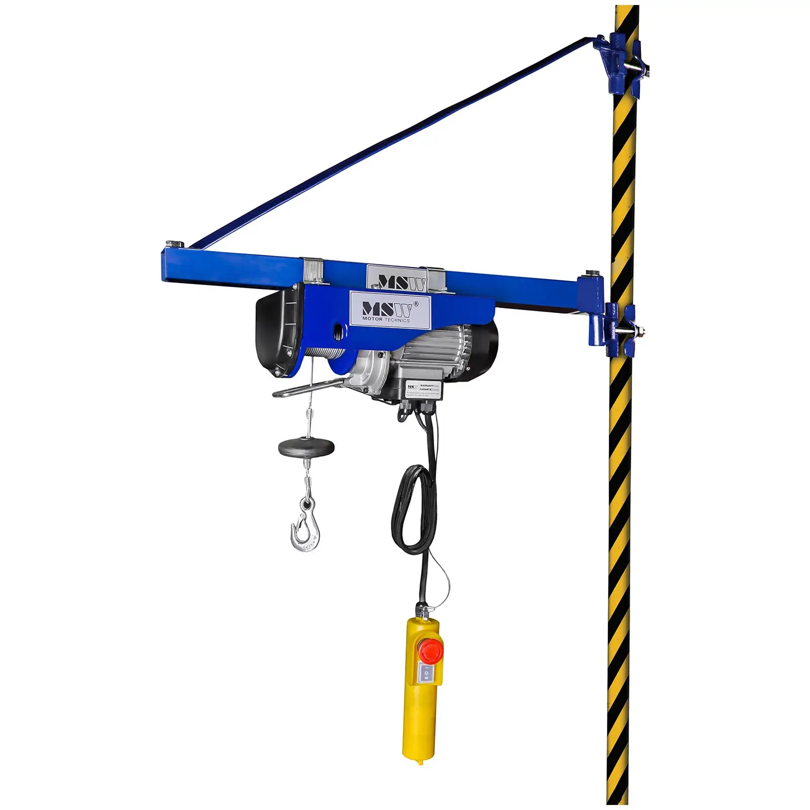 Lanový kladkostroj - 540 W - 250 kg - 12 m (Délka lana: 12 m)