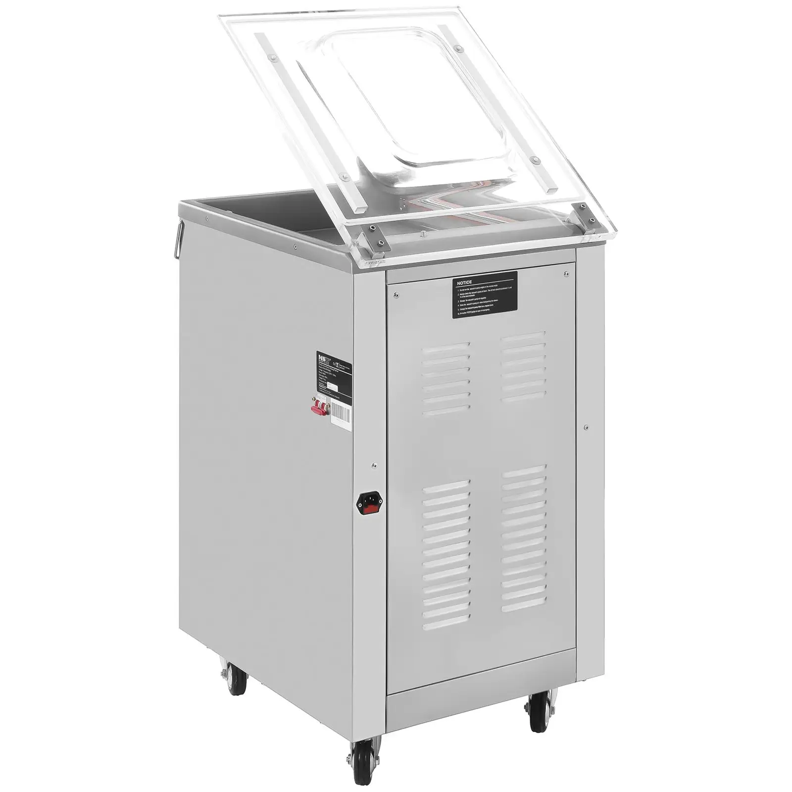 Vakuumierer - 900 W - Standgerät mit Kodierfunktion (Kammerhöhe mit Deckel: 120 mm)