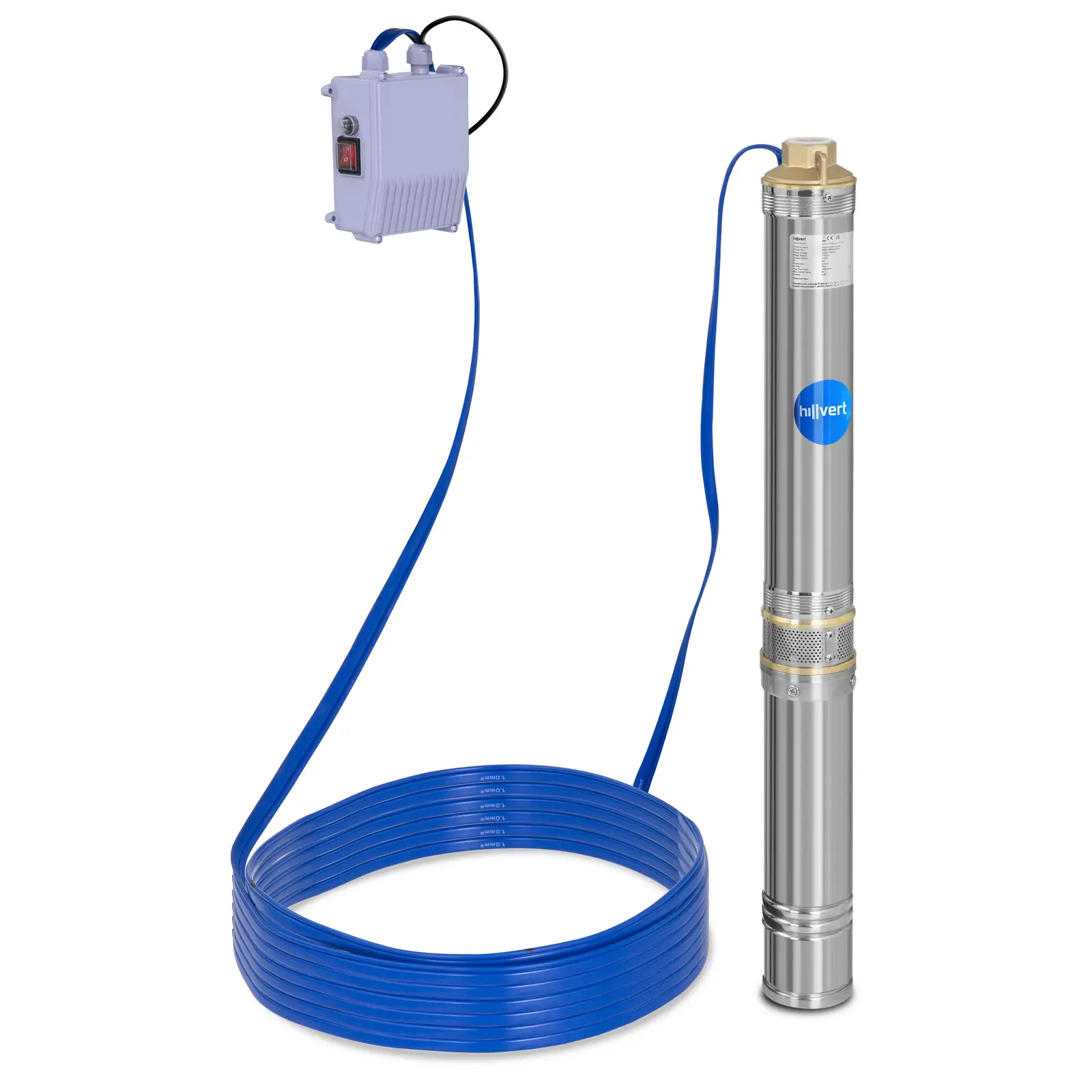 Produtos recondicionados Bomba submersível - 95 mm / 3,75'' - 6000 l/h - 750 W - cabo 20 m / altura de elevação 72 m - aço inoxidável