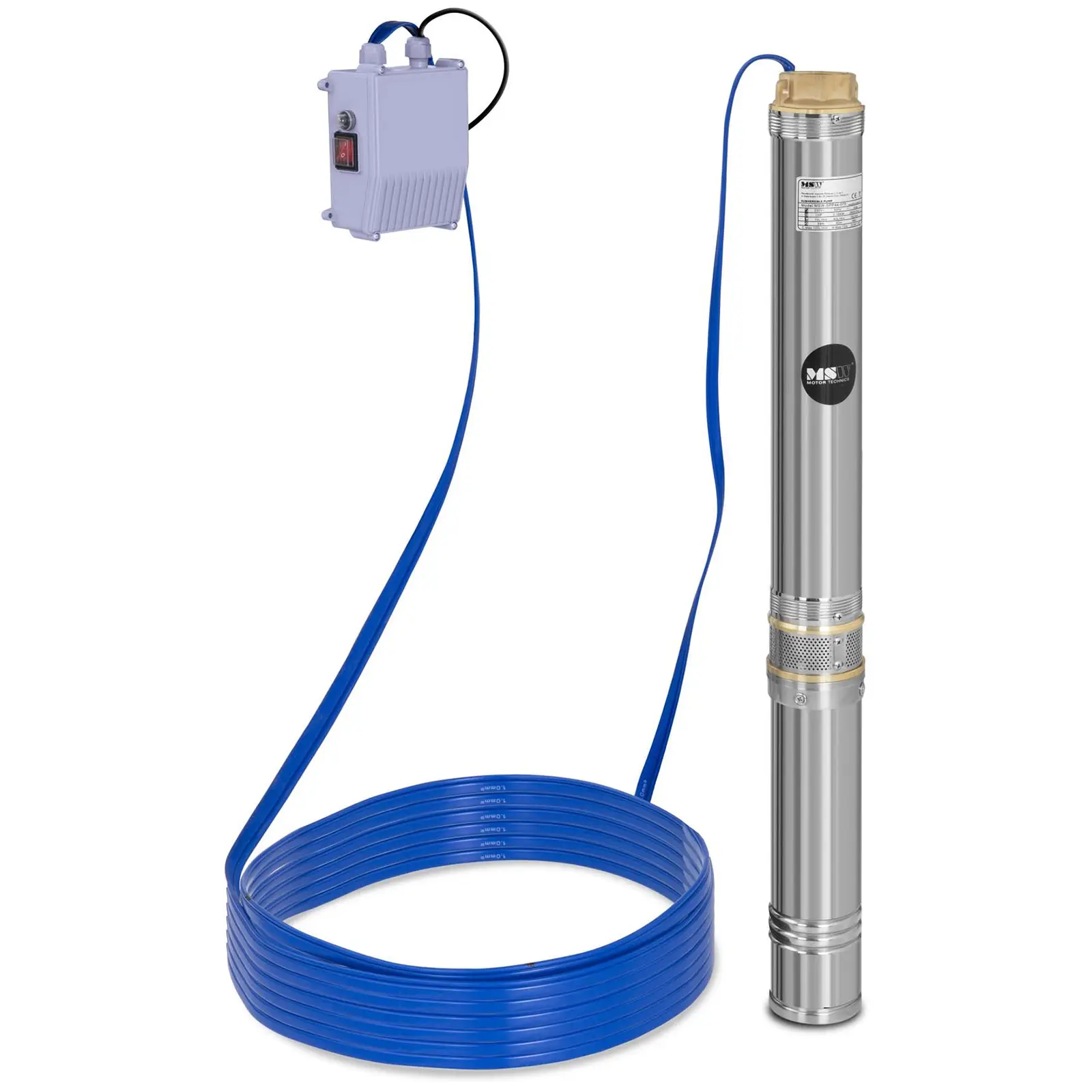B-Ware Brunnenpumpe - 10 800 l/h - 1100 W - Edelstahl