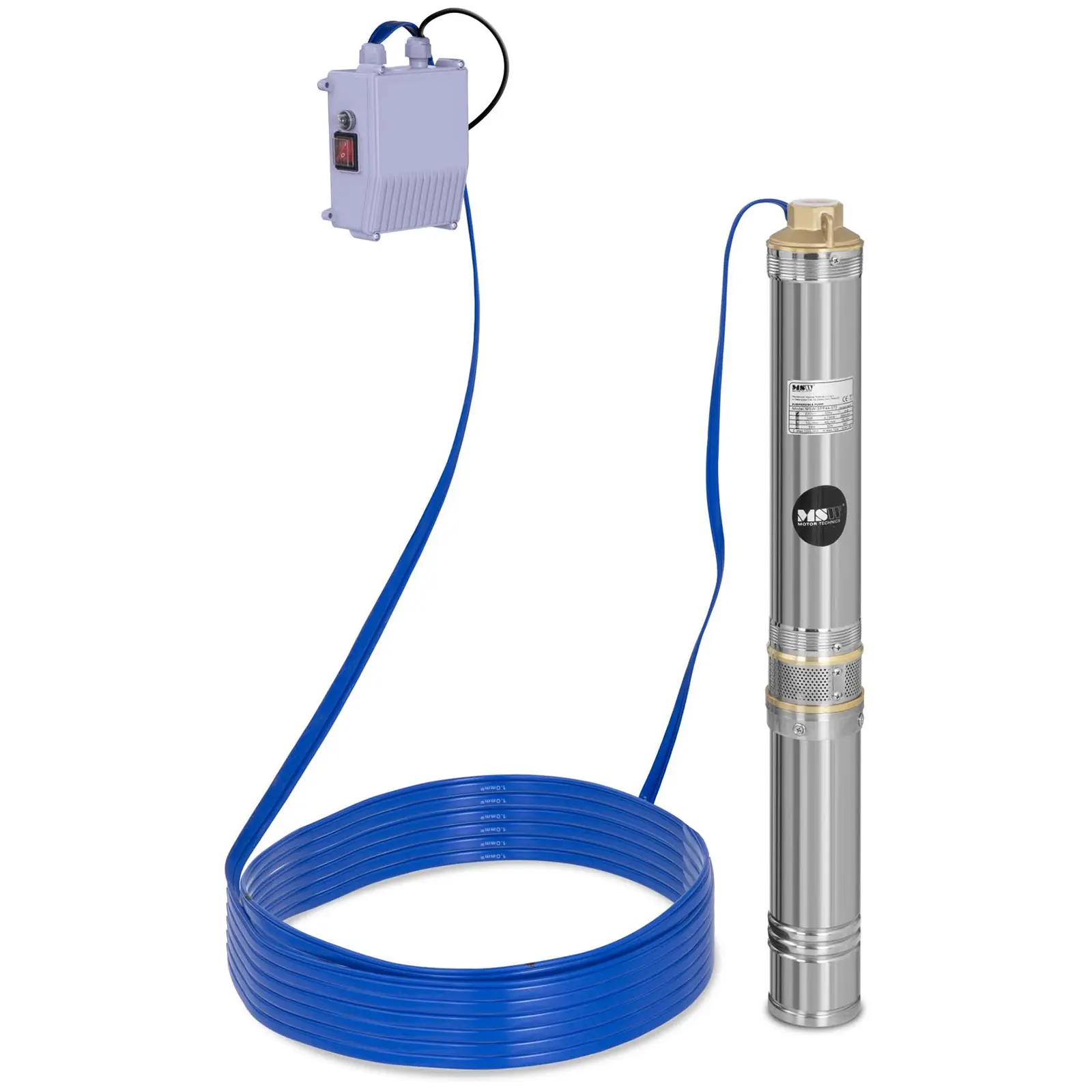 Pompa Sommersa Per Pozzi Profondi 2 Pollici - 350W, Portata 1000 L/h, Acciaio Inox - Foto 5