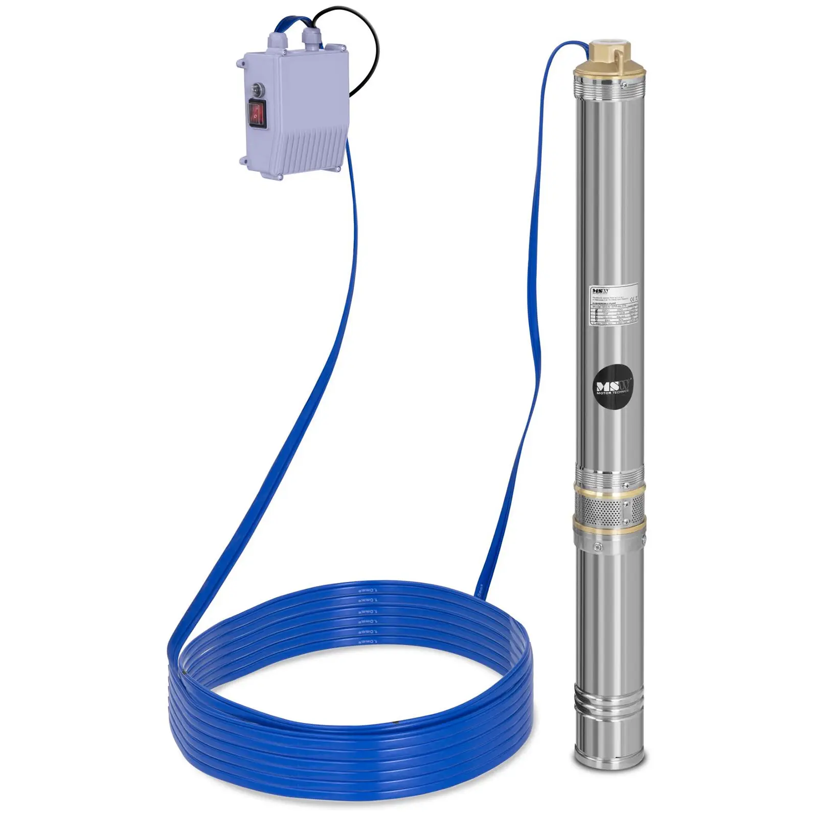 Bomba de agua sumergible - 4.800 L/h - 750 W - acero inoxidable 