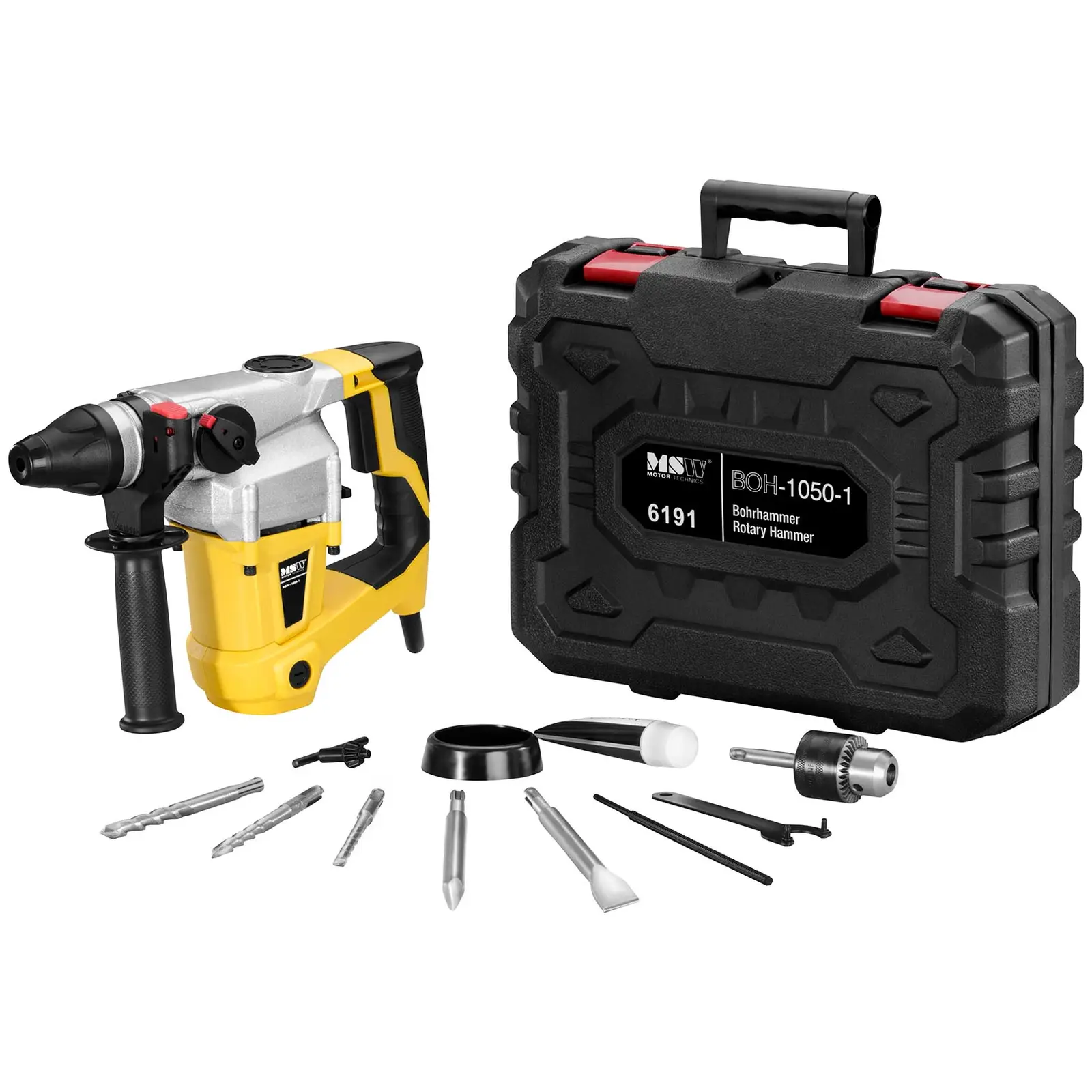 Bohrhammer - 1.050 W - 1.050 U/min - 5.200 S/min (Schalldruckpegel: 100.3 dB)