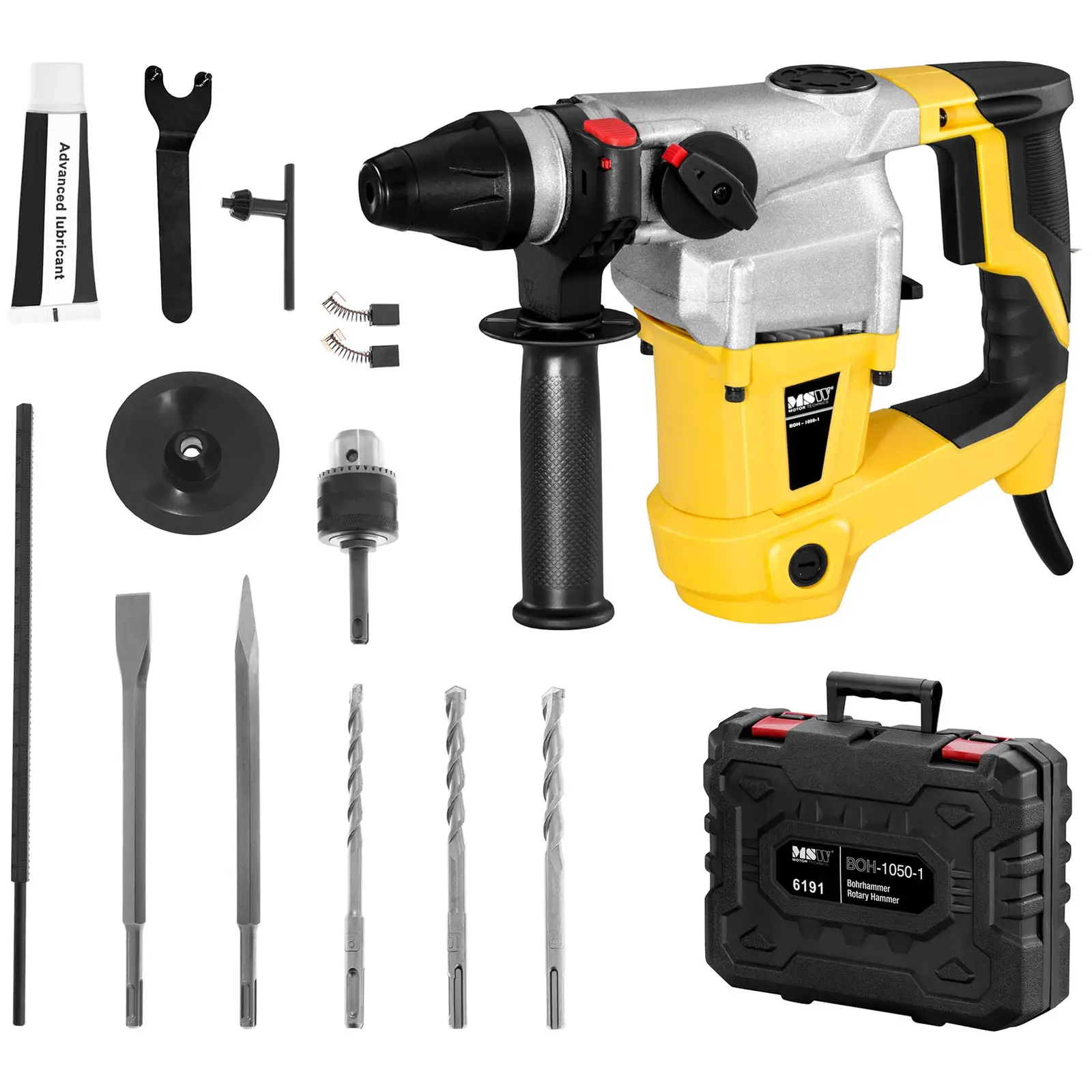 Bohrhammer - 1.050 W - 1.050 U/min - 5.200 S/min (Tragetasche inklusive: Ja)