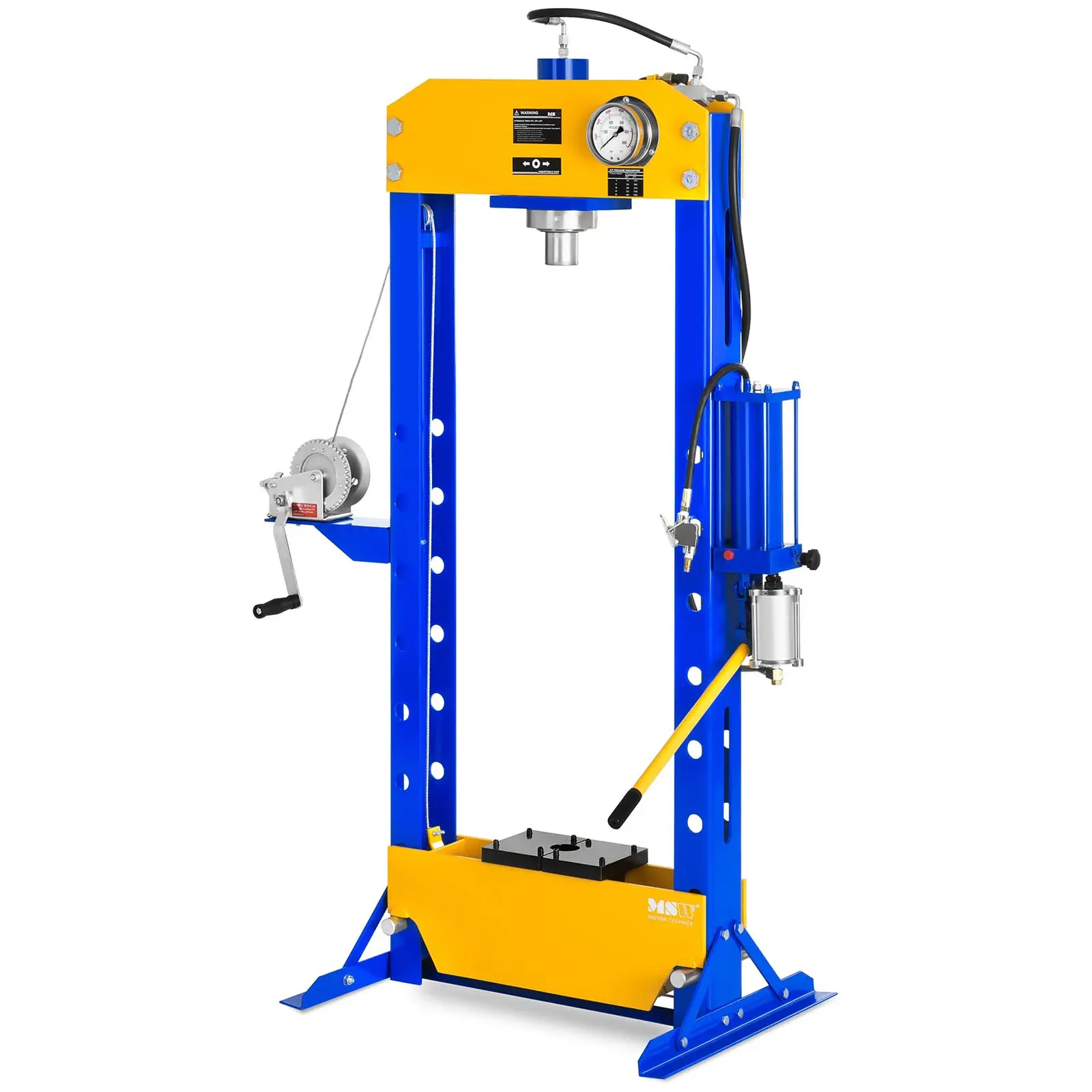 Dílenský lis hydropneumatický- 10 tun lisovací tlak - Hydraulické lisy MSW