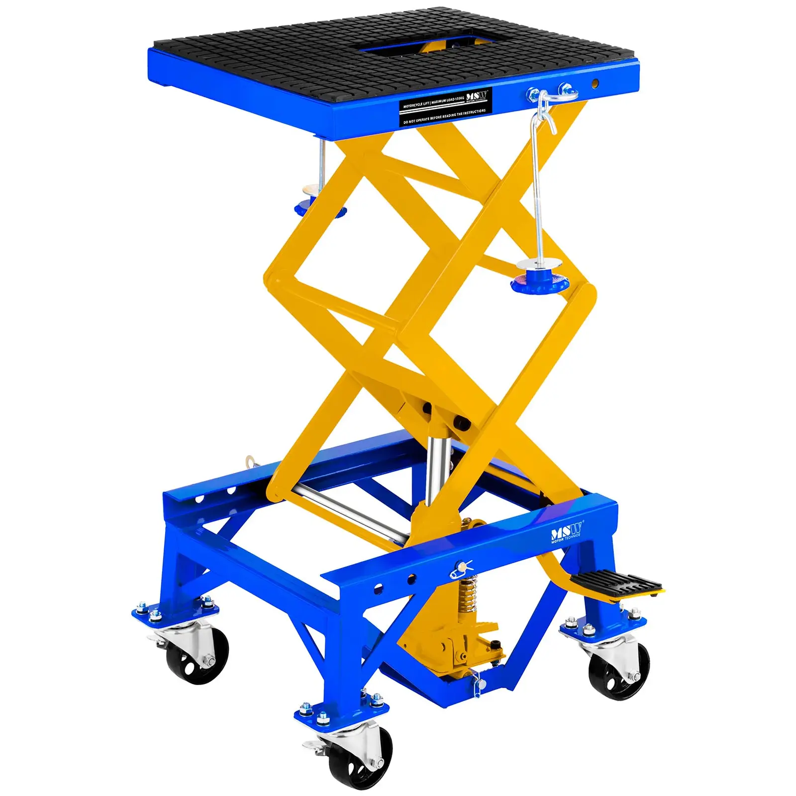 MSW - Saxlift för MC - Med hjul - 135 kg
