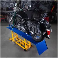 Motorradhebebühne mit Rampe - 450 kg - 206 x 55 cm