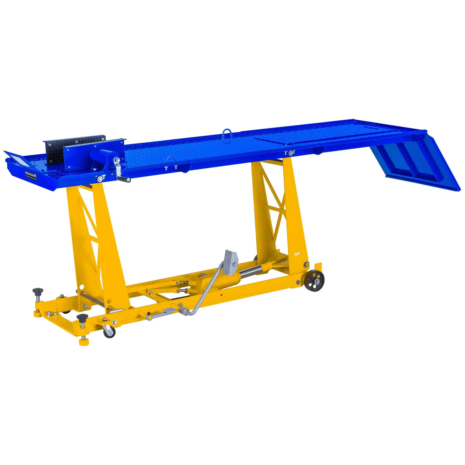 Motorradhebebühne mit Rampe - 450 kg - 220 x 68 cm (Hubleistung max.: 450 kg)