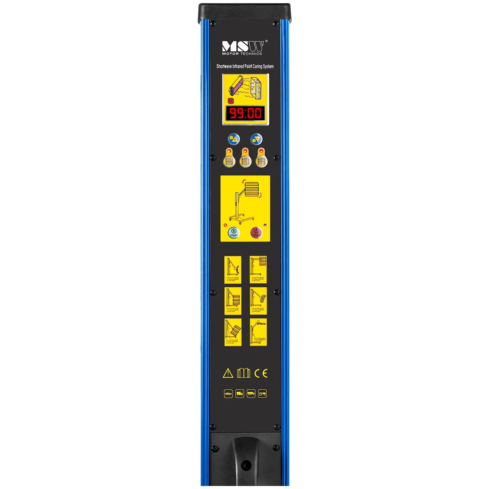 Infrapunakuivain - 3300 W - 3 säteilijää