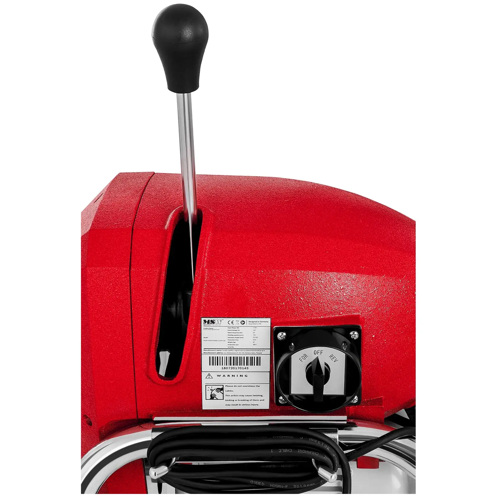 Stroj na čištění odpadů - 1100 W - 700 ot./min - Ø 32 mm (Průměr spirály: 32 mm)