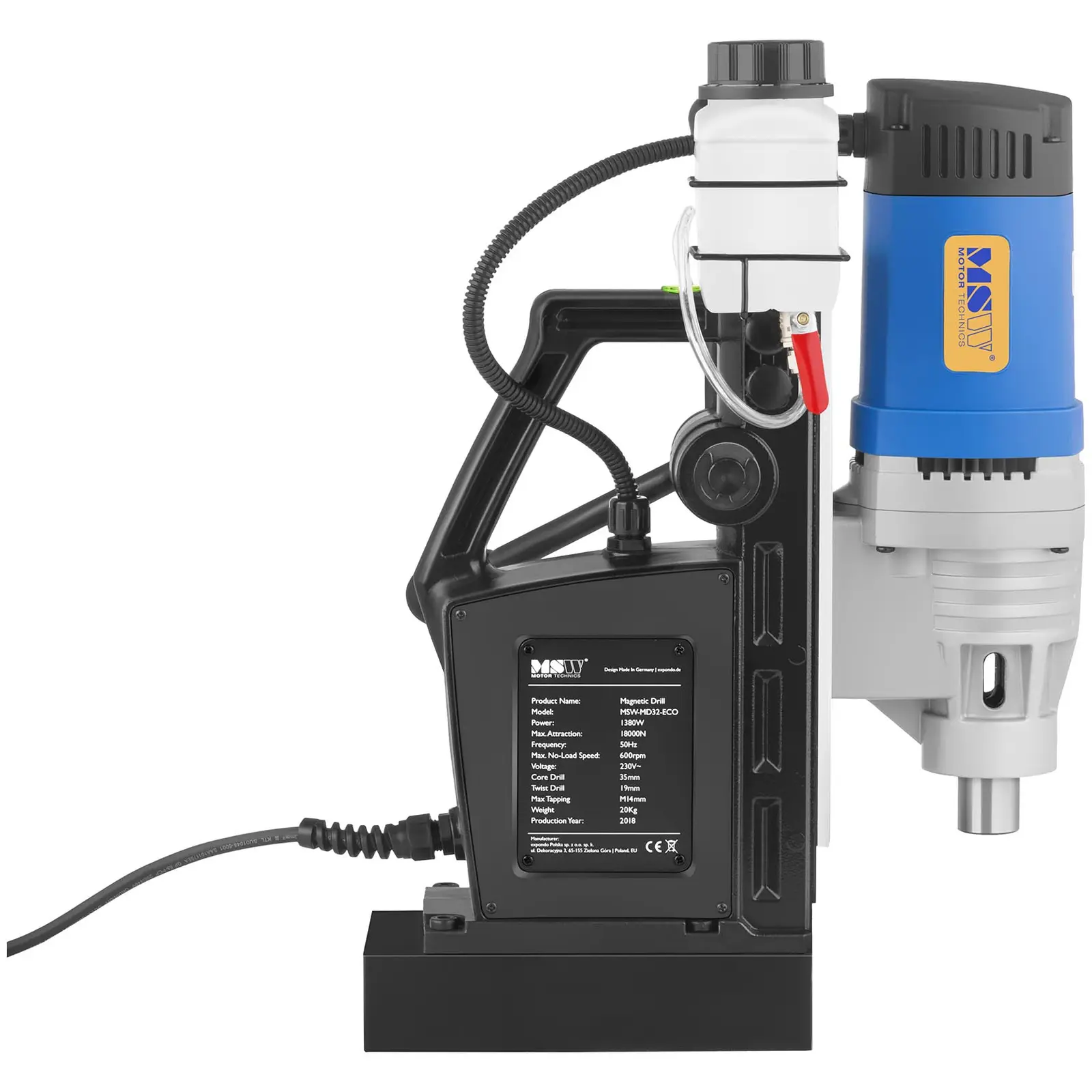 Carotatrice magnetica - 1300 watt - 600 giri/min - 5