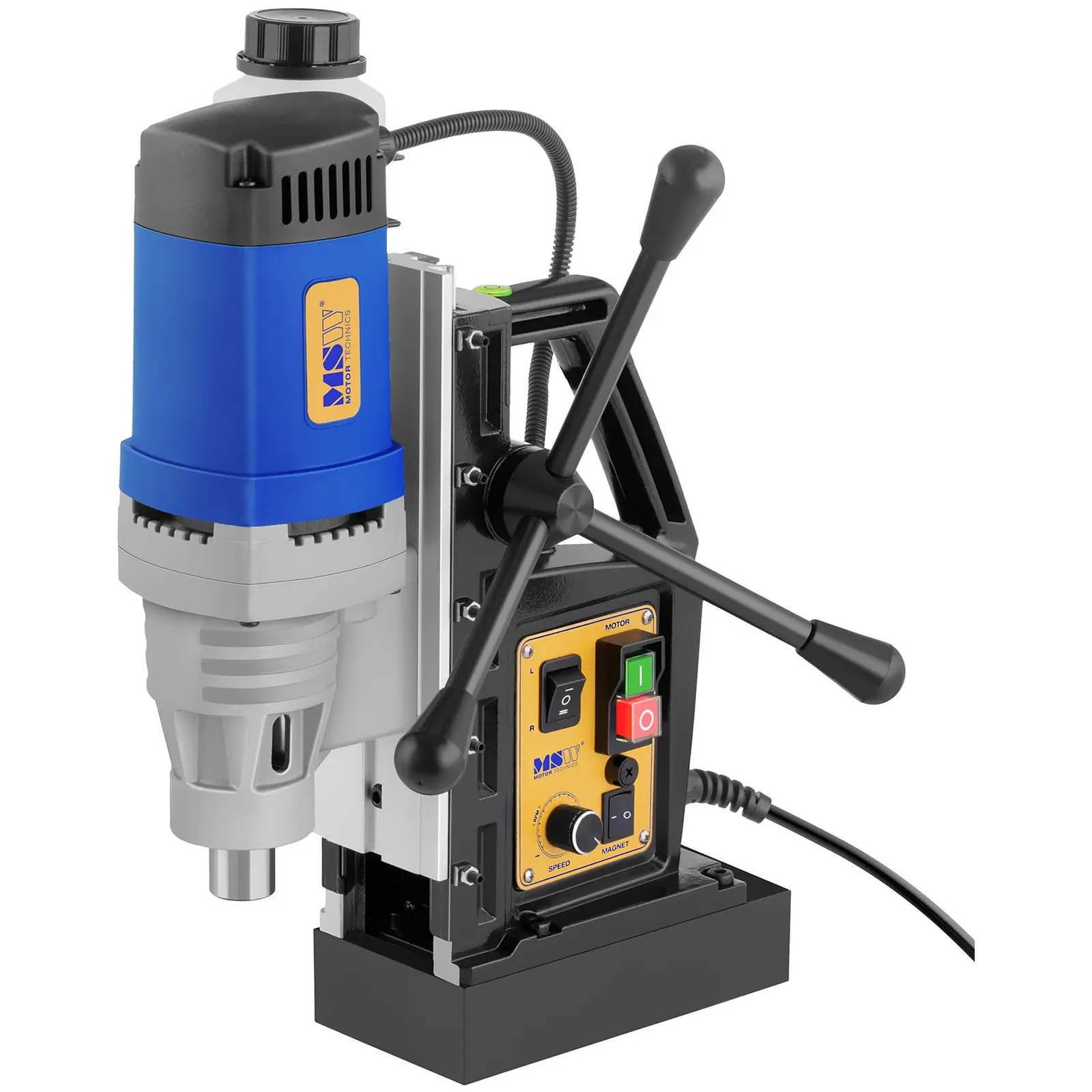 Perceuse magnétique - 1 380 watts - 600 tr / min - Queue Weldon 19 mm (Niveau intégré: Oui)