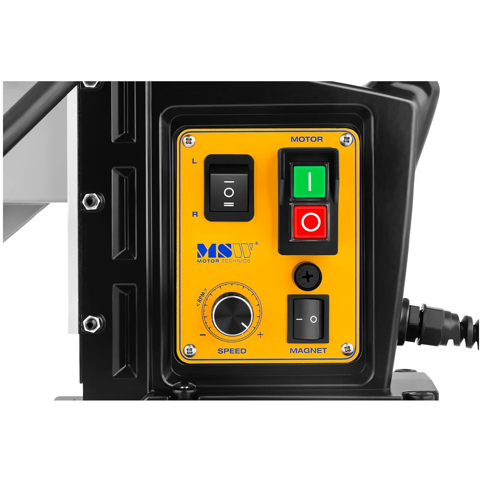 Perceuse magnétique - 1 380 watts - 600 tr / min - Queue Weldon 19 mm (Mallette de transport comprise: Oui)