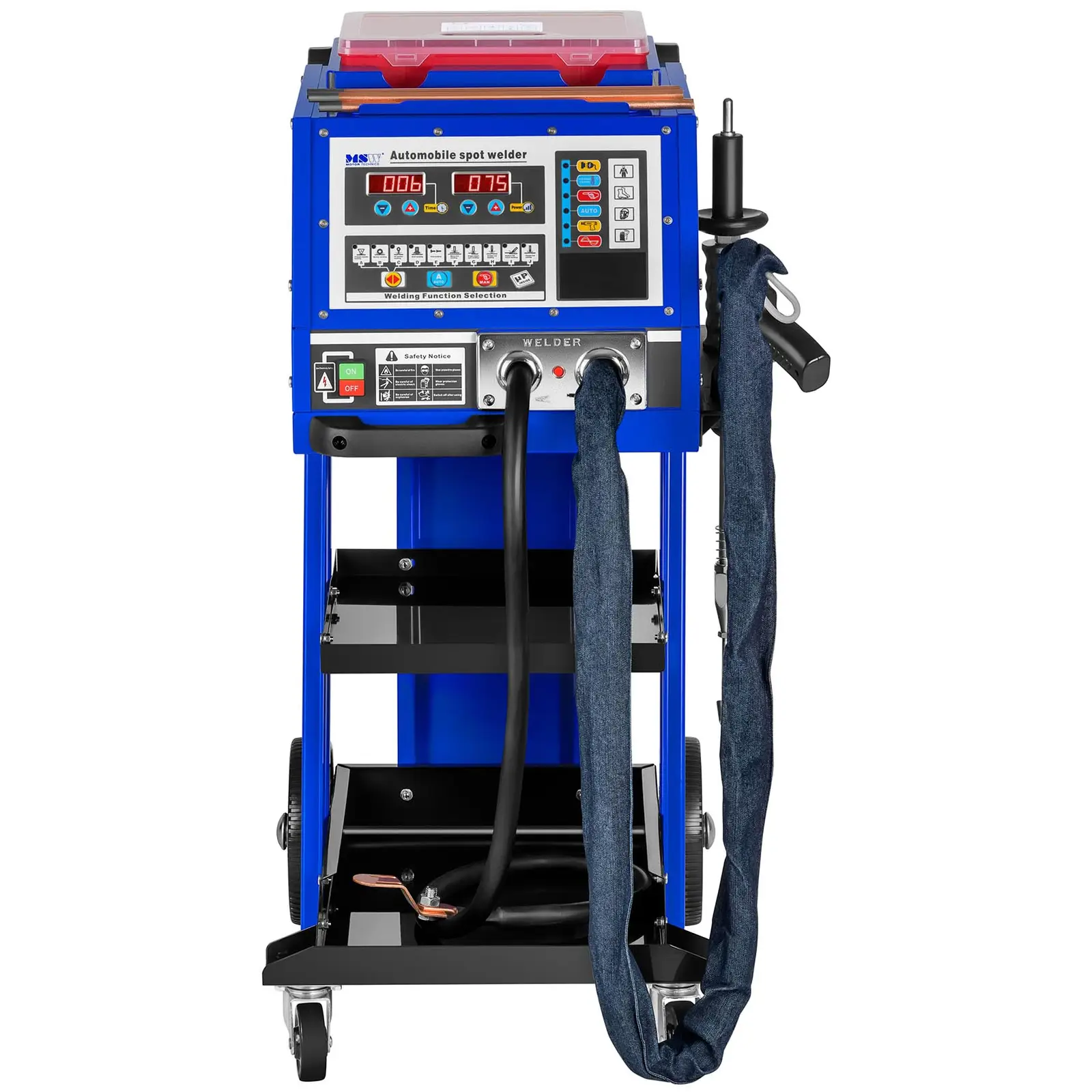 Tire clou avec table de travail - 5000 A (Longueur du câble du pistolet de soudage: 1.75 m)