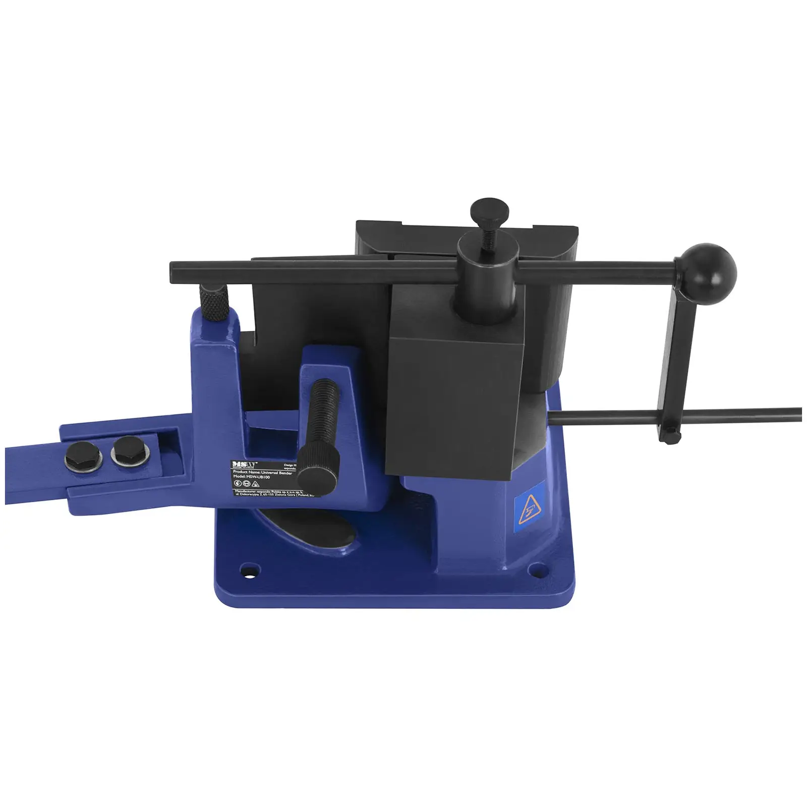 Ruční ohýbačka trubek - 100 mm - 4 tvary - 120° (L-profil pro tváření za studena/za tepla [mm]: 60 x 8 / 100 x 12)