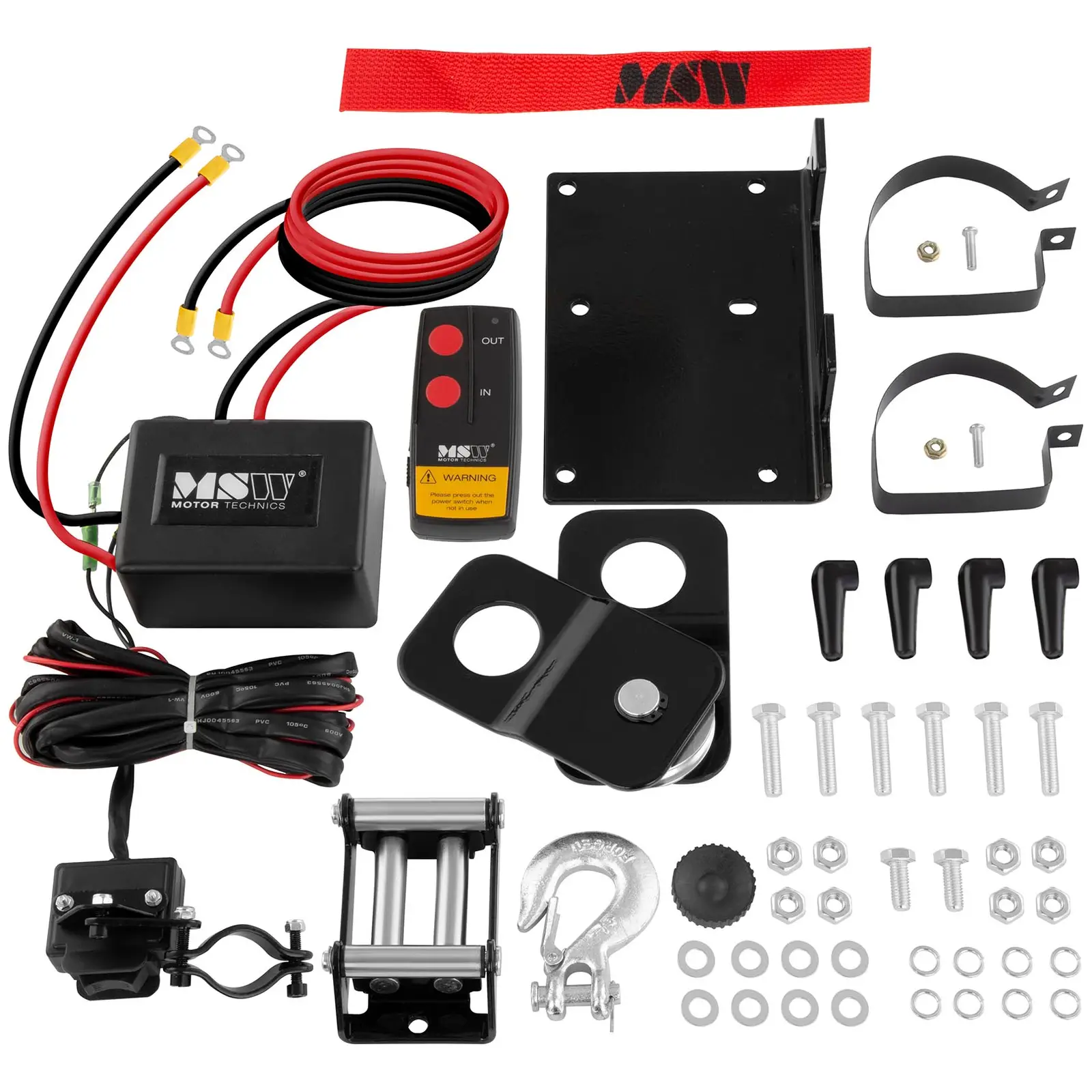 Eletrisk vinsj- 1.590 kg - 3.500 lbs - Inkl. reim