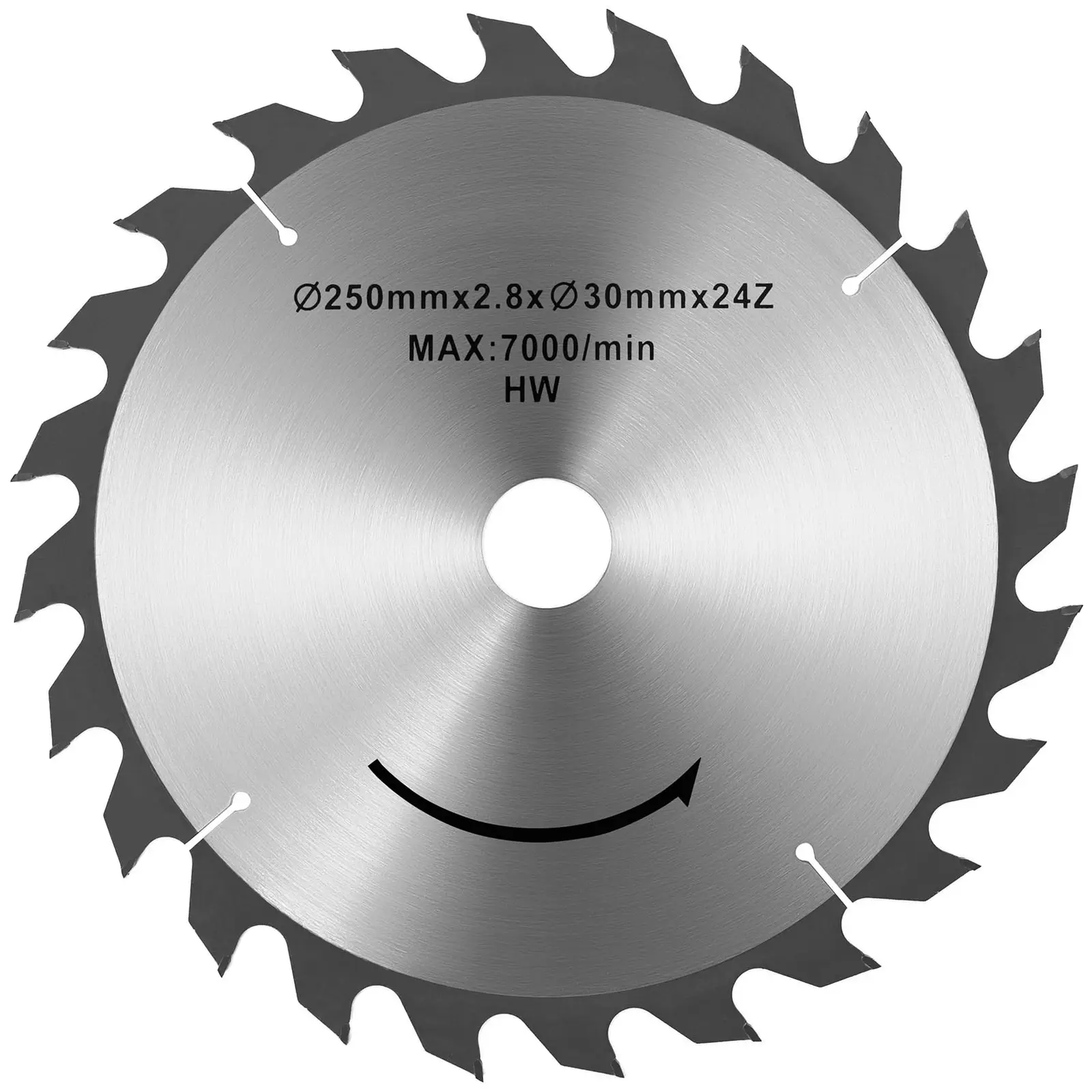 Pilový kotouč pro stolní pily - Ø250 mm (Materiál: Ocel)