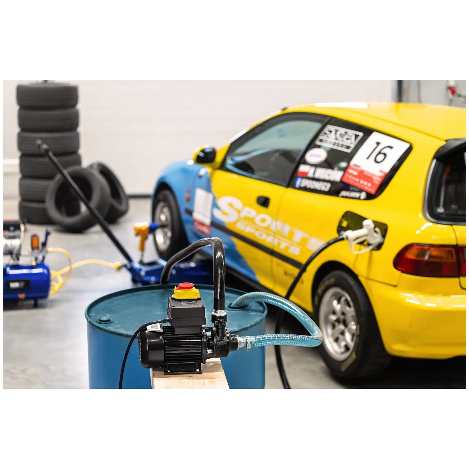 Pompe à gasoil - 40 l/min - 370 W (Longueur câble: 2 m)