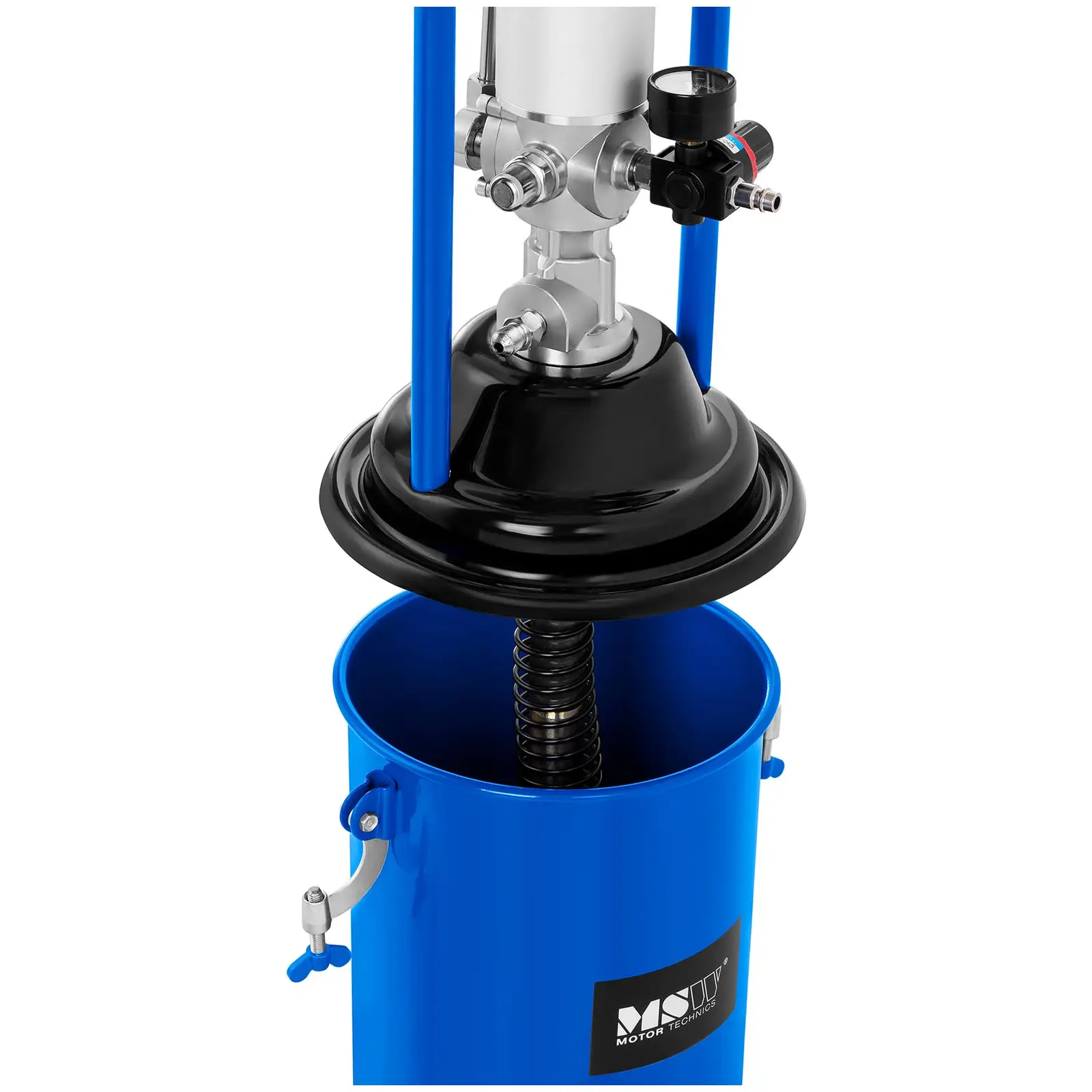 Fedtsprøjte pneumatisk - 12 liter - med hjul - 300-400 bar pumpetryk