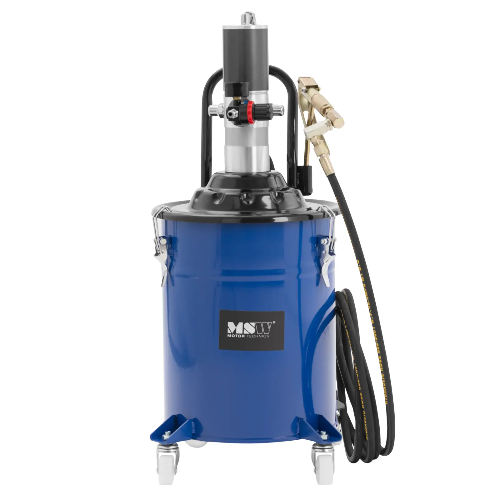 Pneumatický mazací lis - 20 litrů - pojízdný - tlak čerpadla 300-400 barů (Objem nádoby: 20 l)