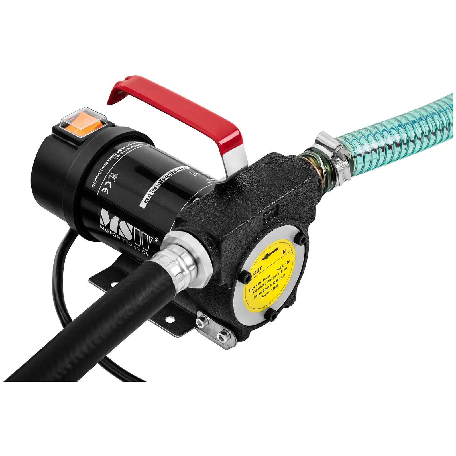 Pompe à gasoil - 12 V - 40 l/min - Accessoires inclus