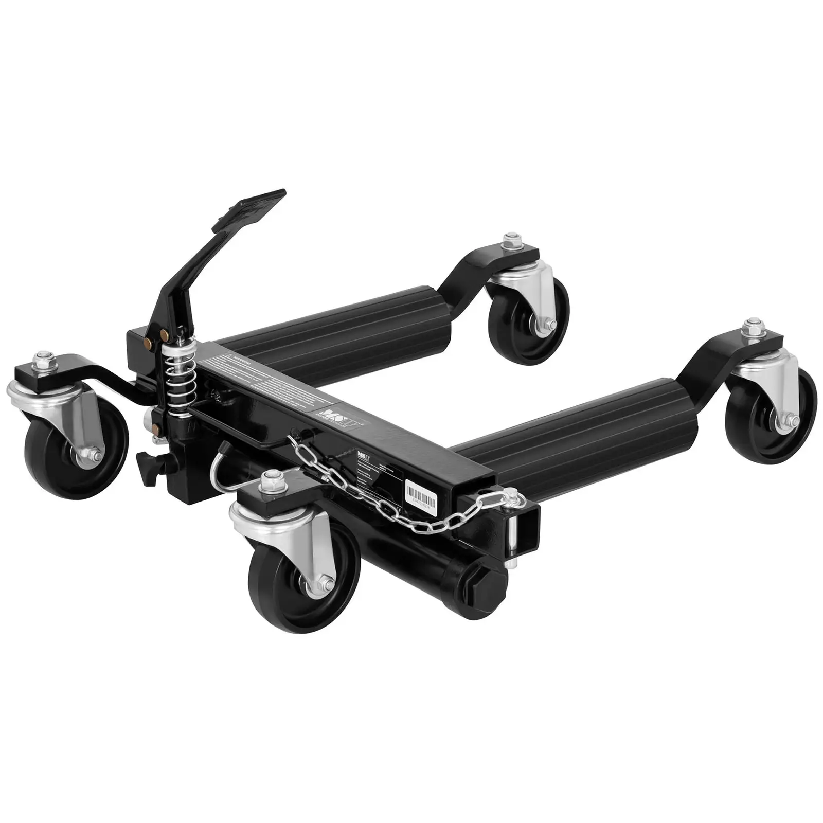 Chariot de déplacement voiture - Hydrauliques - 680 kg/chariot - 380 à 660 mm - Lot de 2  (Diamètre roulettes: 101.5 mm)