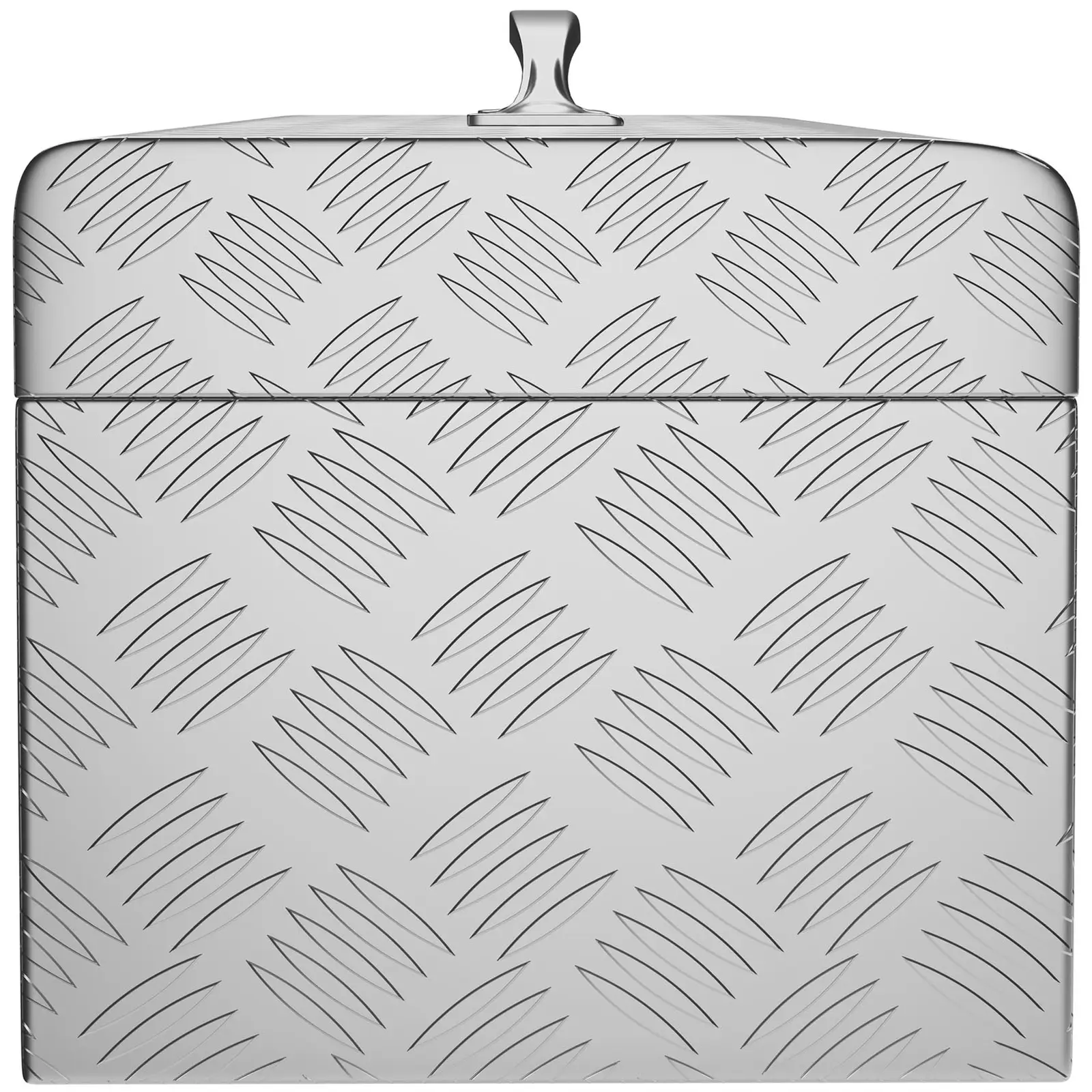 Hliníkový kufr na nářadí - rýhovaný plech - 57,5 x 24,5 x 22 cm - 31 l (Tloušťka materiálu: 1.3 mm)