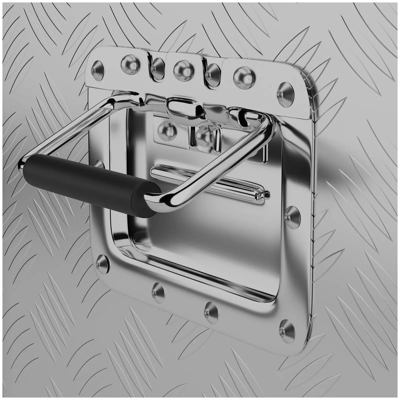 Coffre de rangement aluminium - 76,5 x 33,5 x 24 cm - 48 l