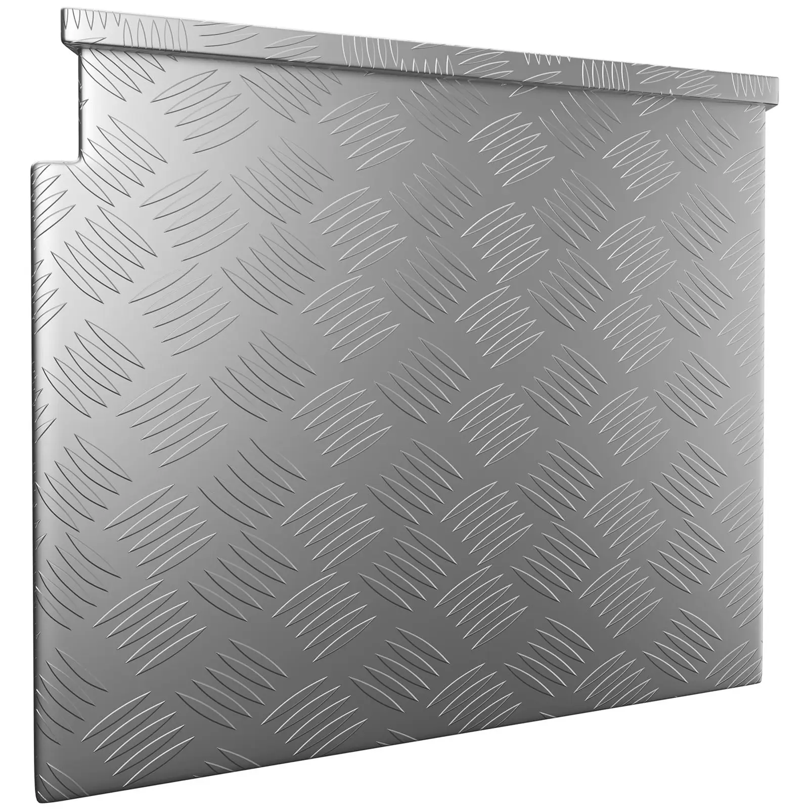 B-zboží Hliníkový kufr na nářadí - rýhovaný plech - 82 x 48 x 46 cm - 150 l (Tloušťka materiálu: 1.3 mm)