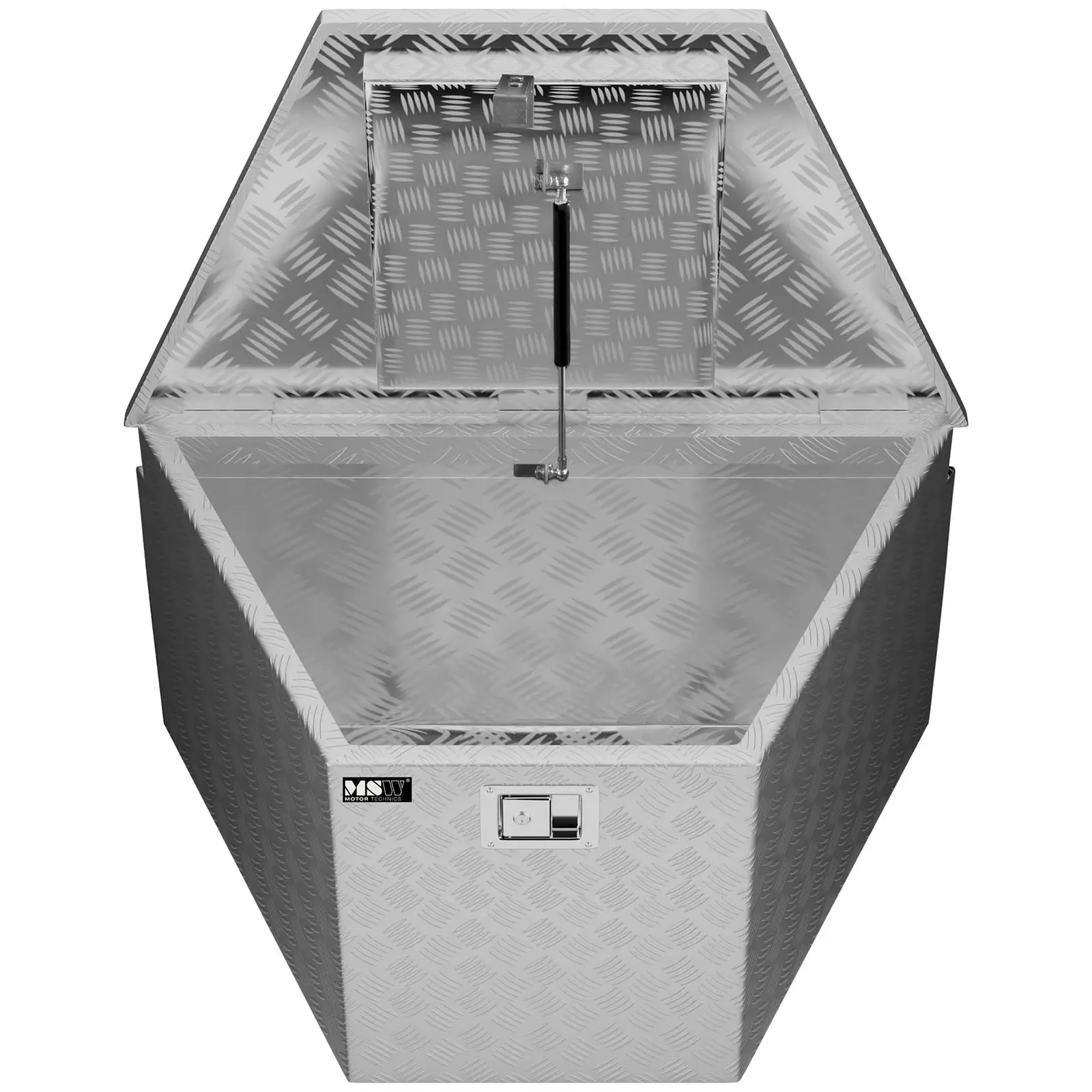 Hliníkový kufr na nářadí - rýhovaný plech - 82 x 48 x 46 cm - 150 l