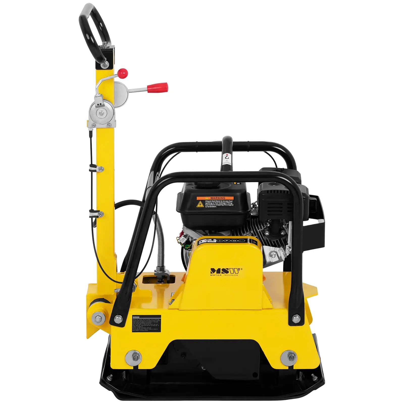 Compacteur à plaque - Réversible - 62 x 40 cm - 25 kN - Tapis amortisseur inclus (Dimensions plaque(s) [cm]: 62 x 40)