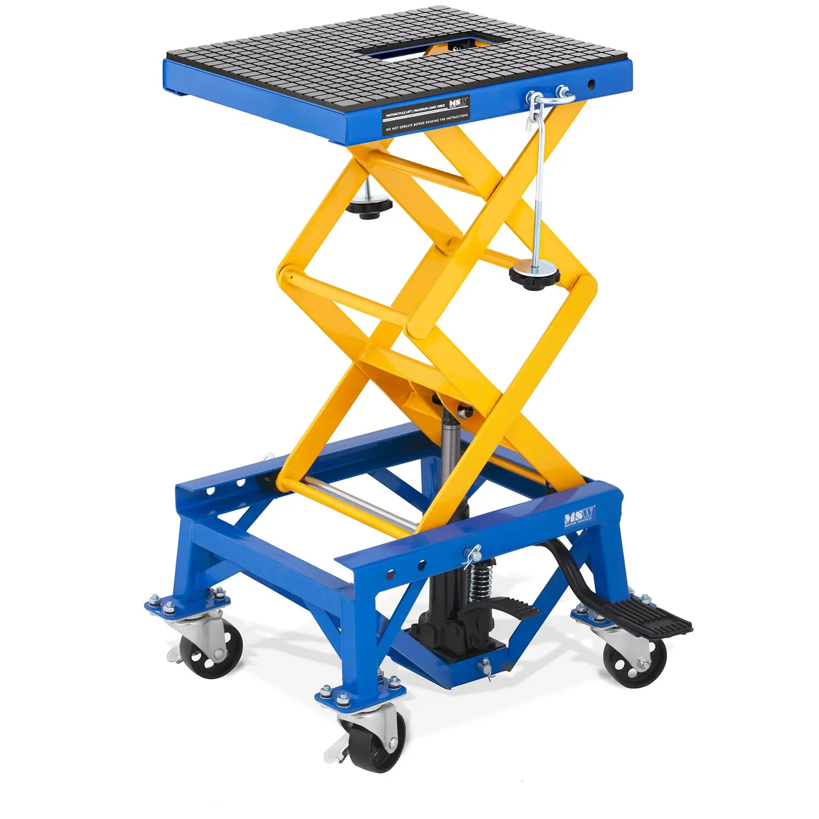 MSW - Saxlift för MC - 150 kg - Med hjul