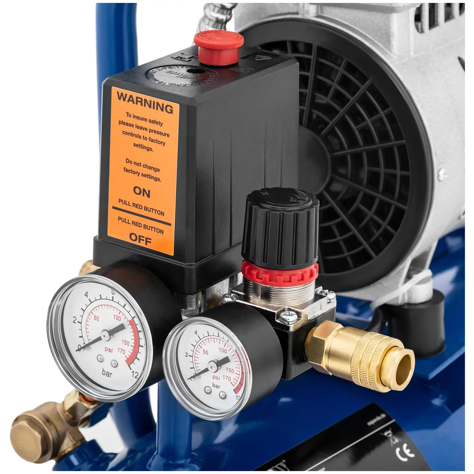Compresseur d’air - 8 l - 750 W (Roues: Non)