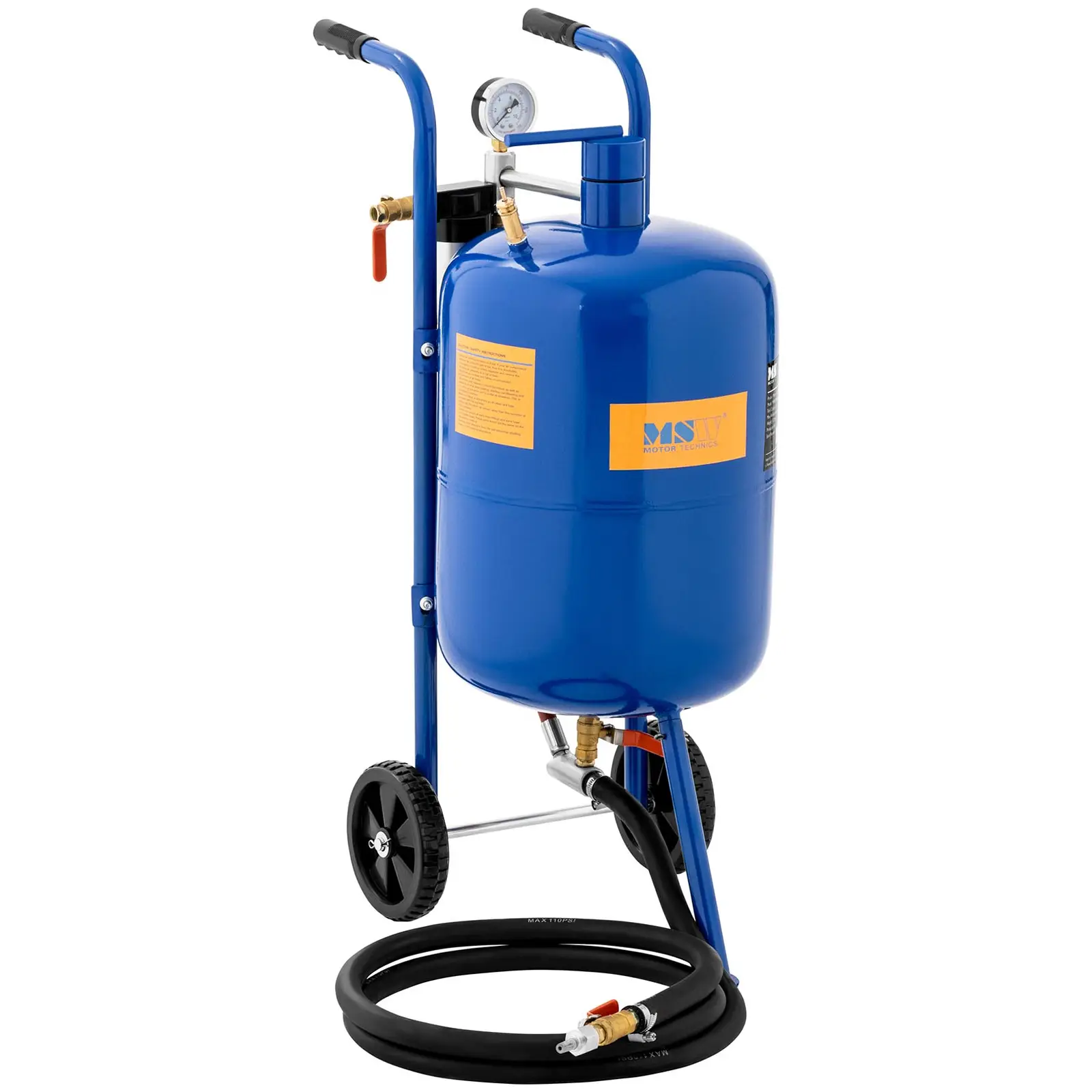 Sableuse mobile - 40 l - 8,6 bars (Taille de buse [mm]: Ø 1 - 4)