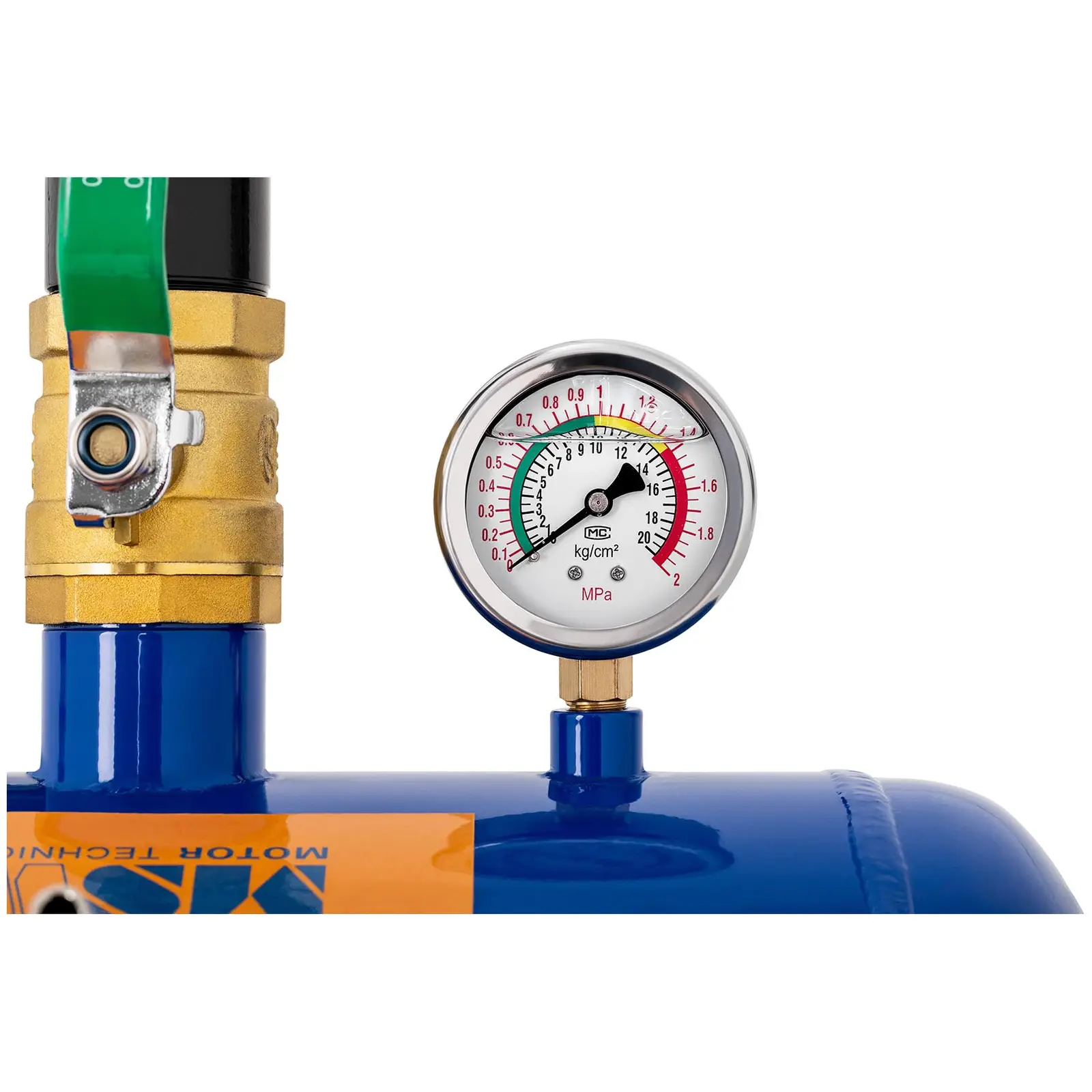 Tlakové dělo na plnění pneumatik - 19 l - 8 barů (Objem: 19.5 l)