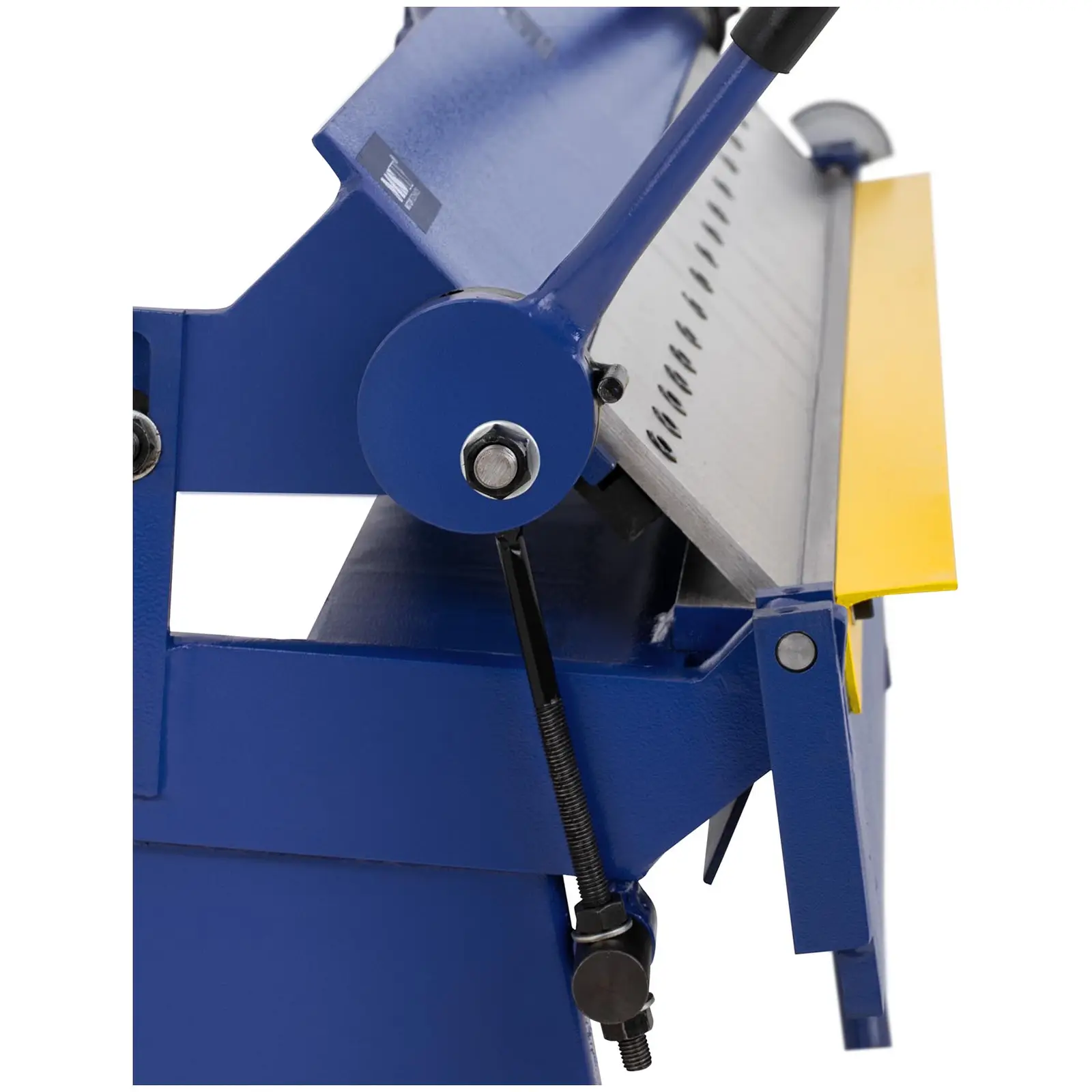 Frână de tablă - 1.228 mm - 0 până la 135° - manuală (Material: Oțel cu conținut scăzut de carbon)