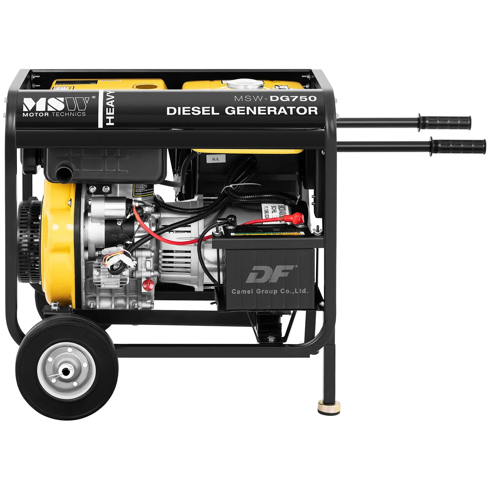 Dieselový agregát núdzového prúdu - 4 400 W - 12,5 L - 230/400 V - mobilný