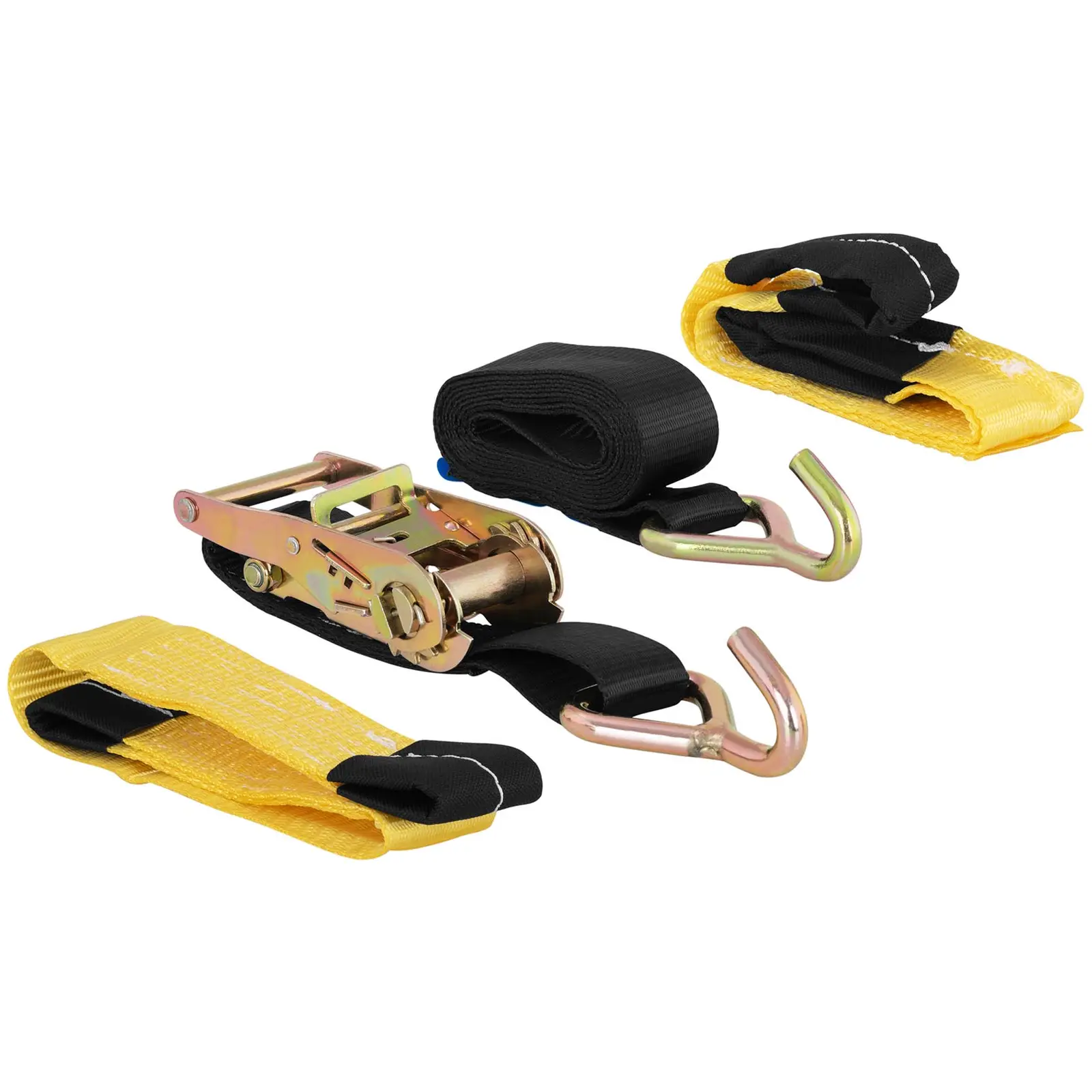 4 Tyre Straps with Ratchets - vehicle transport - 2.2 m