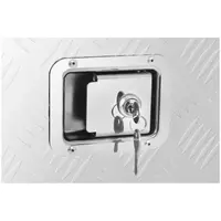 Baule porta attrezzi - Lamiera scanalata - 175 x 30 x 35 cm - 180 L - Chiudibile a chiave
