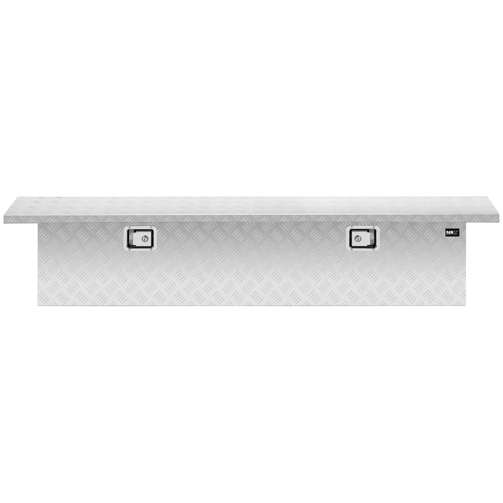 Caja de herramientas de aluminio - chapa corrugada - 175 x 30 x 35 cm - 180 L - con cerradura